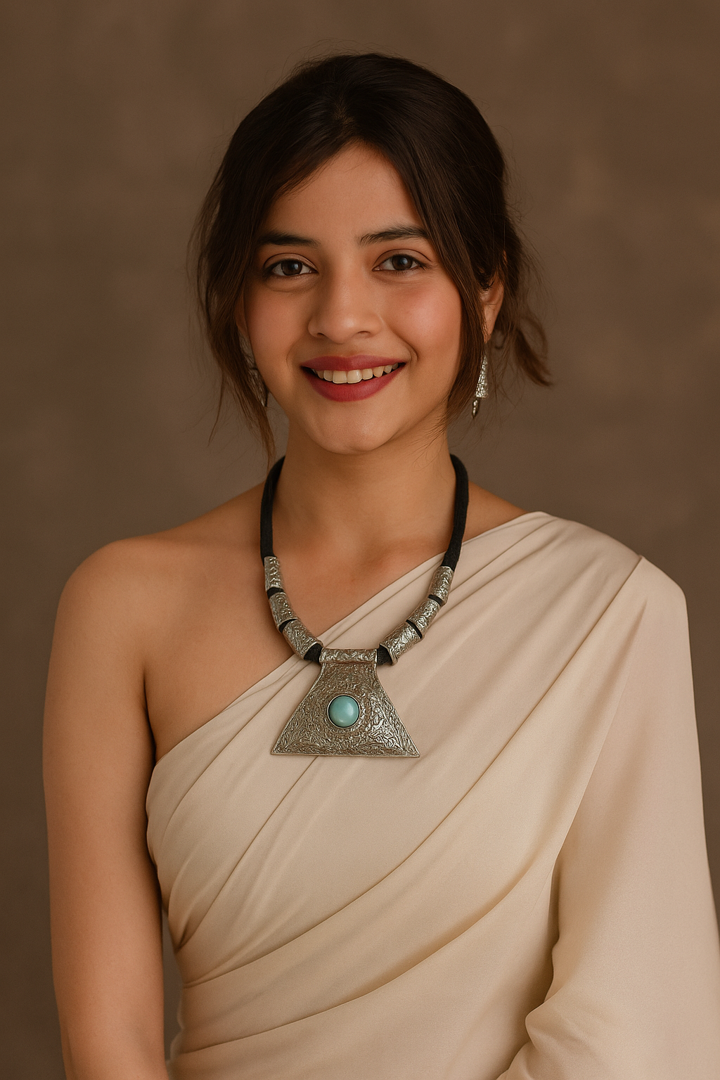 Rustic Elegance Oxidized Necklace Set