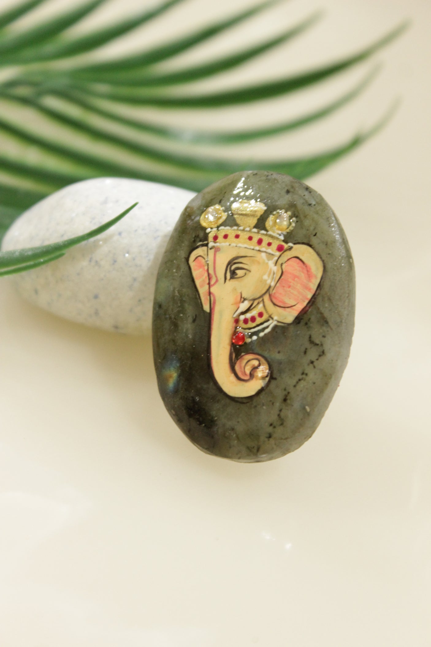 Hand Painted Marble Statement Adjustable Cocktail Ring