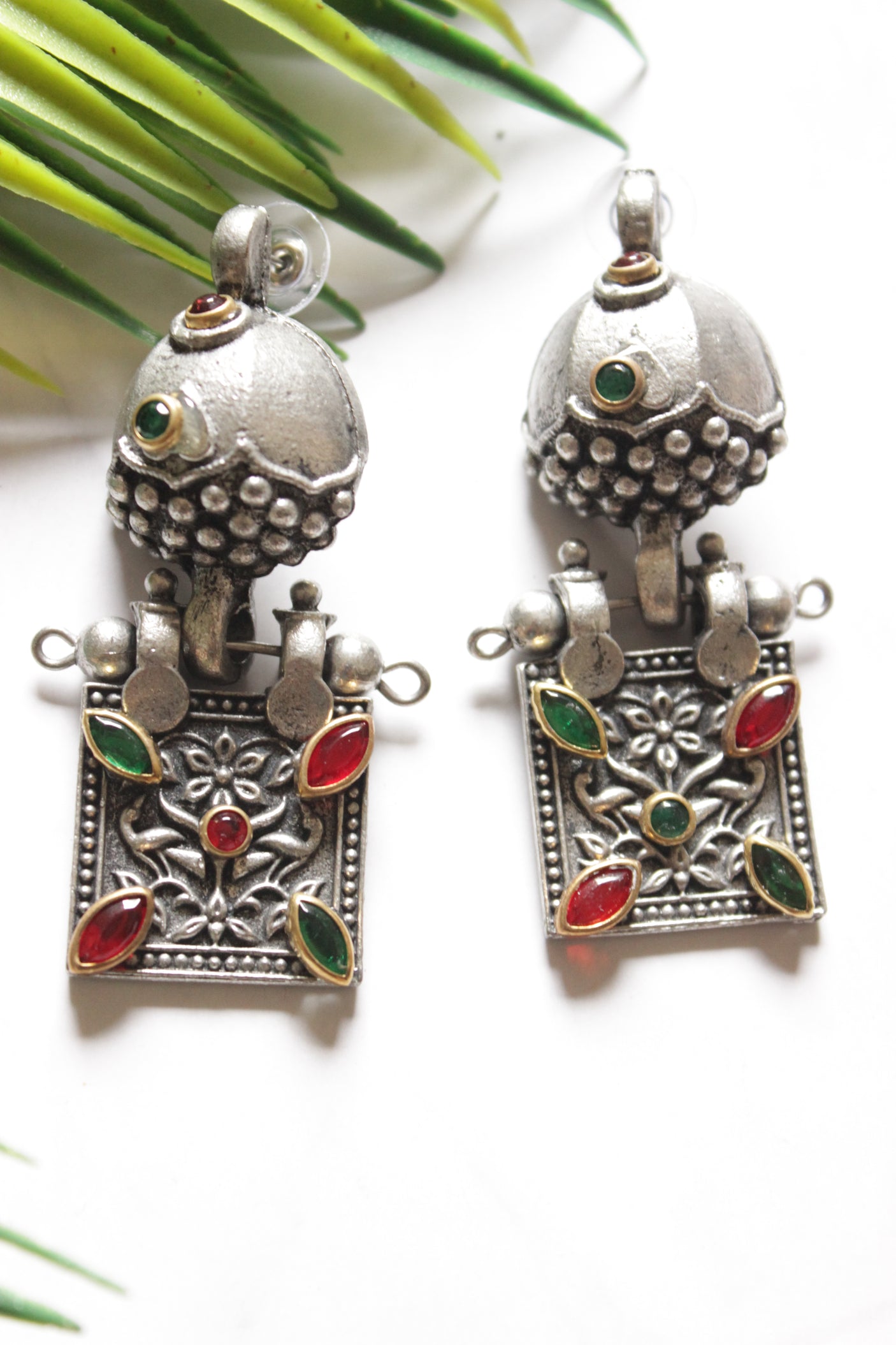 Premium Oxidised Finish Adjustable Length Choker Necklace Set