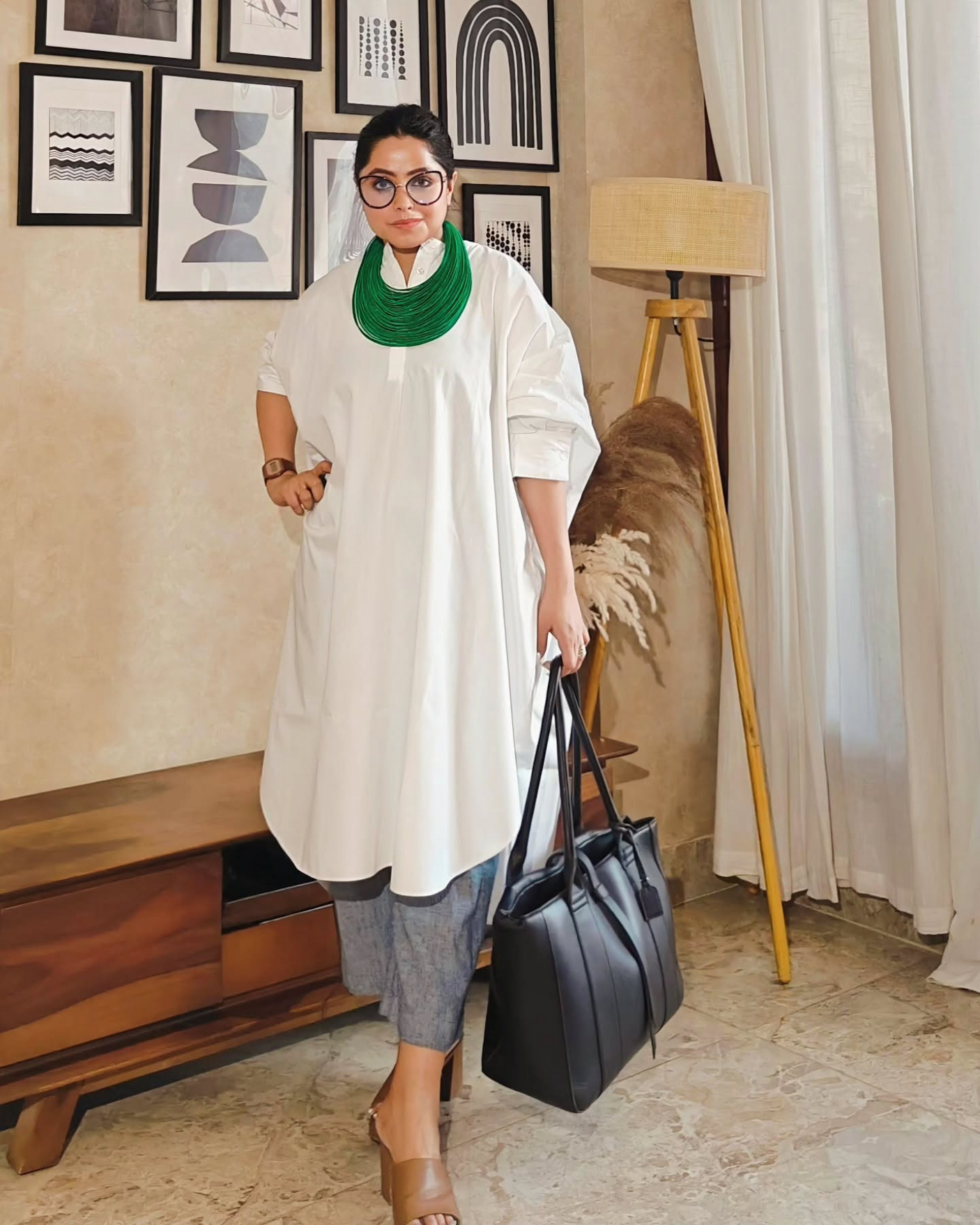 Bottle Green Handmade Silk Threads Multi-Layer Statement African Choker Necklace