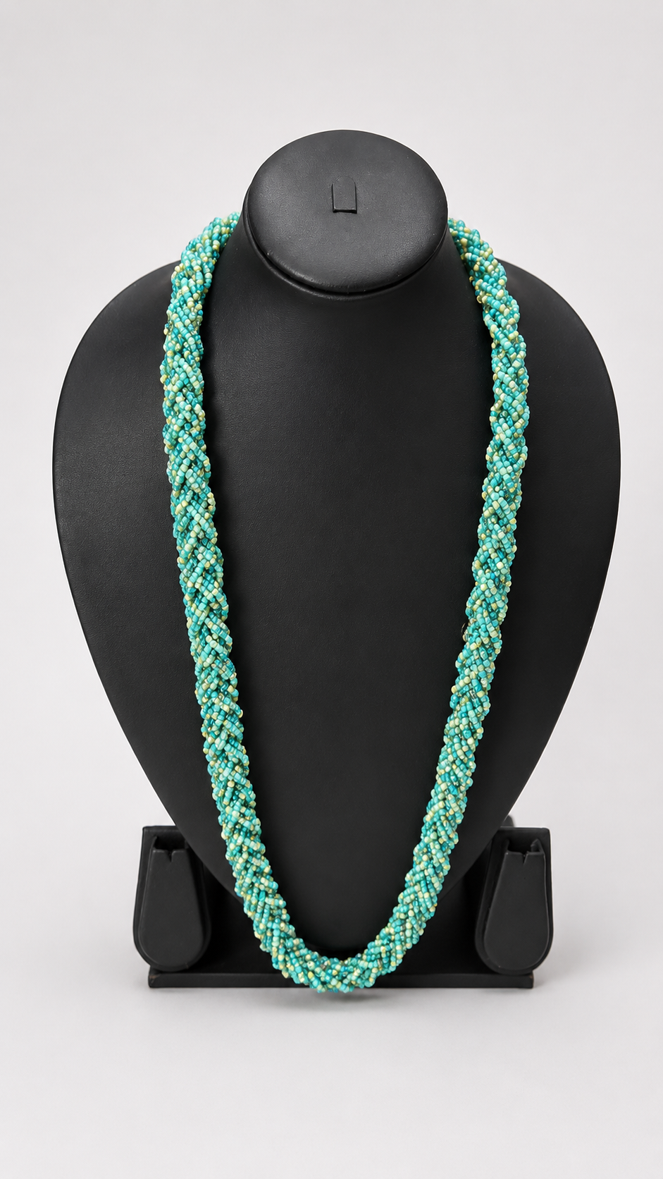 Turquoise and Teal Beaded Multi-Layer Handmade Necklace