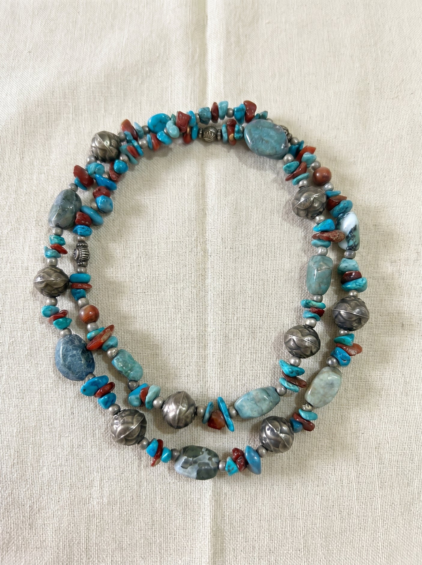 Sand Stones Beach 2 Layer Necklace