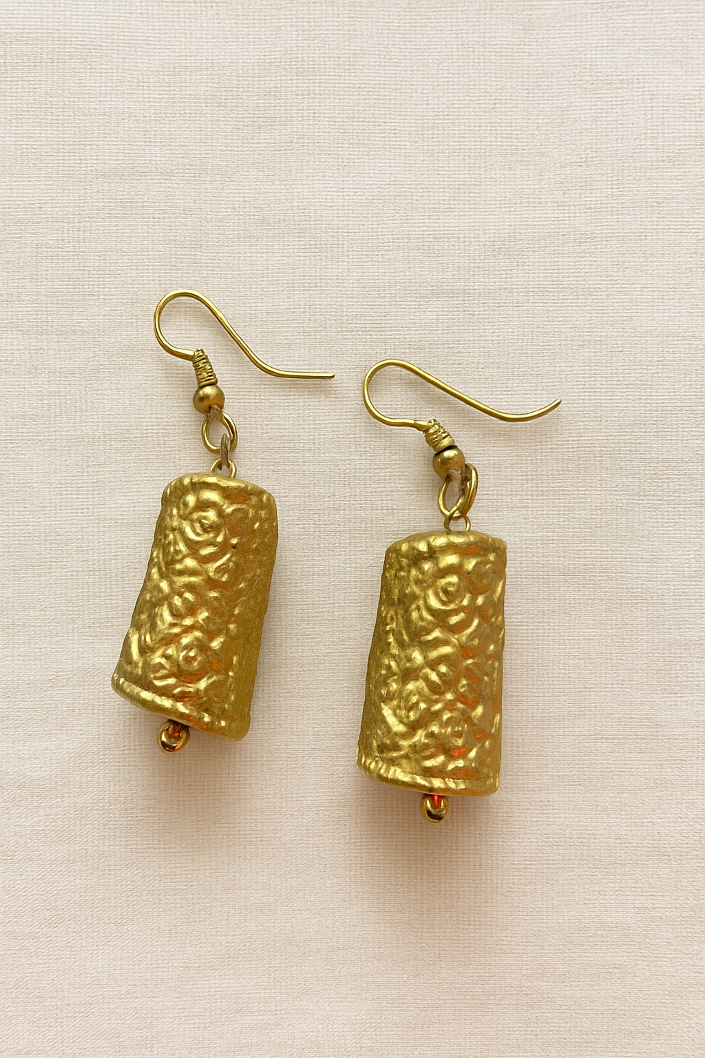 Heritage Gold Textured Earrings