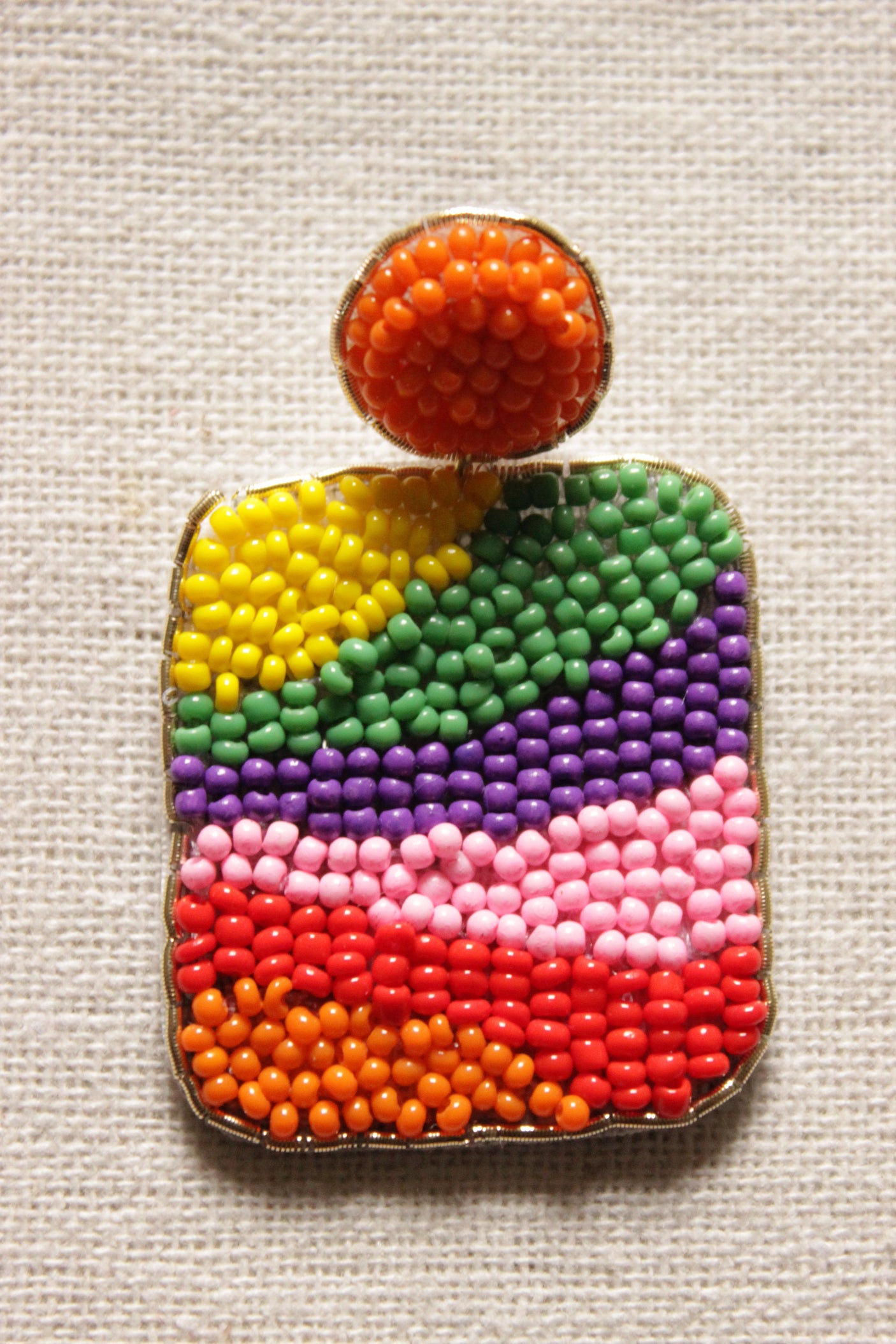 Handmade Multi-Color Beaded Earrings