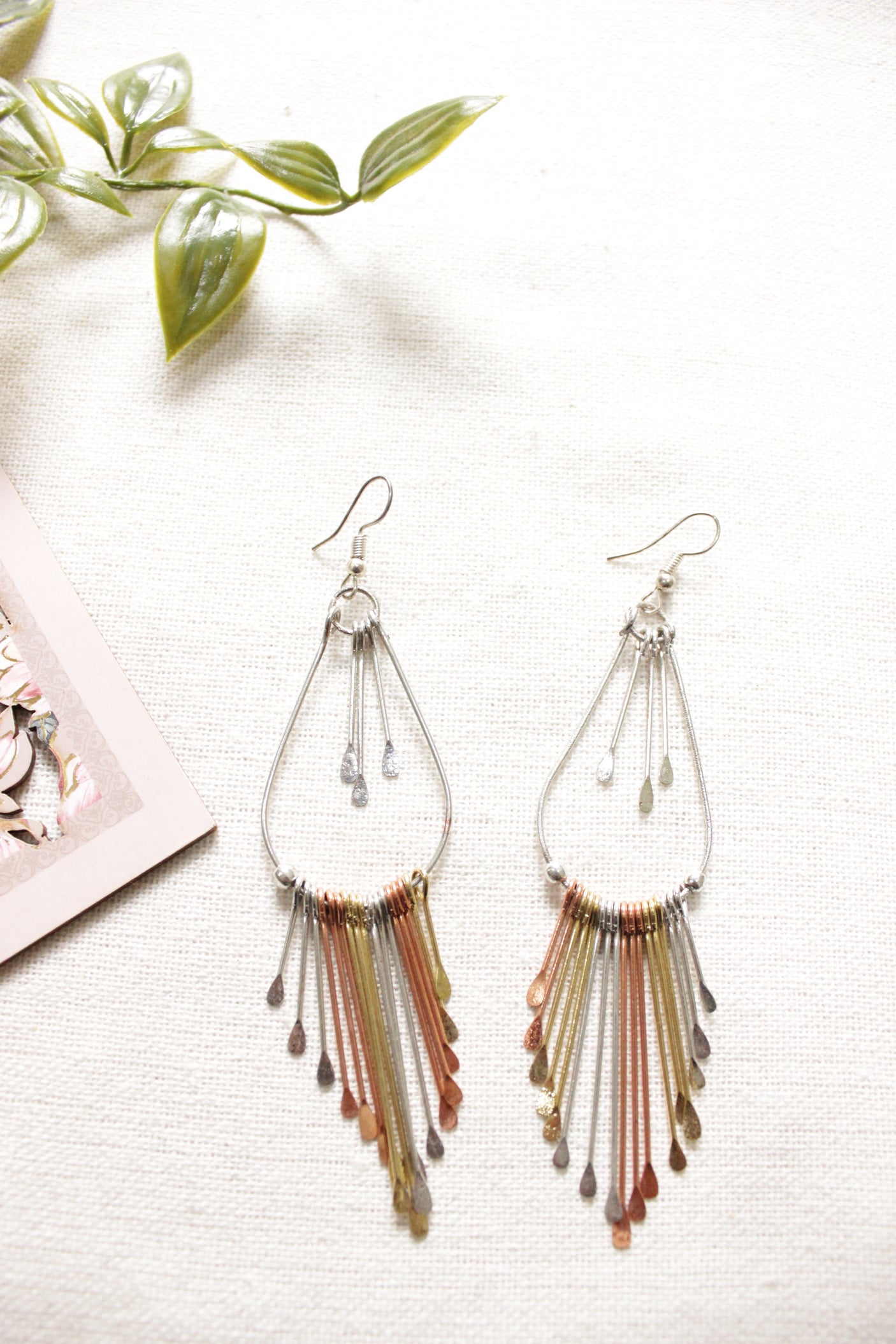 Bronze and Gold Metal Accents with Hints of Grey Metal Necklace Set