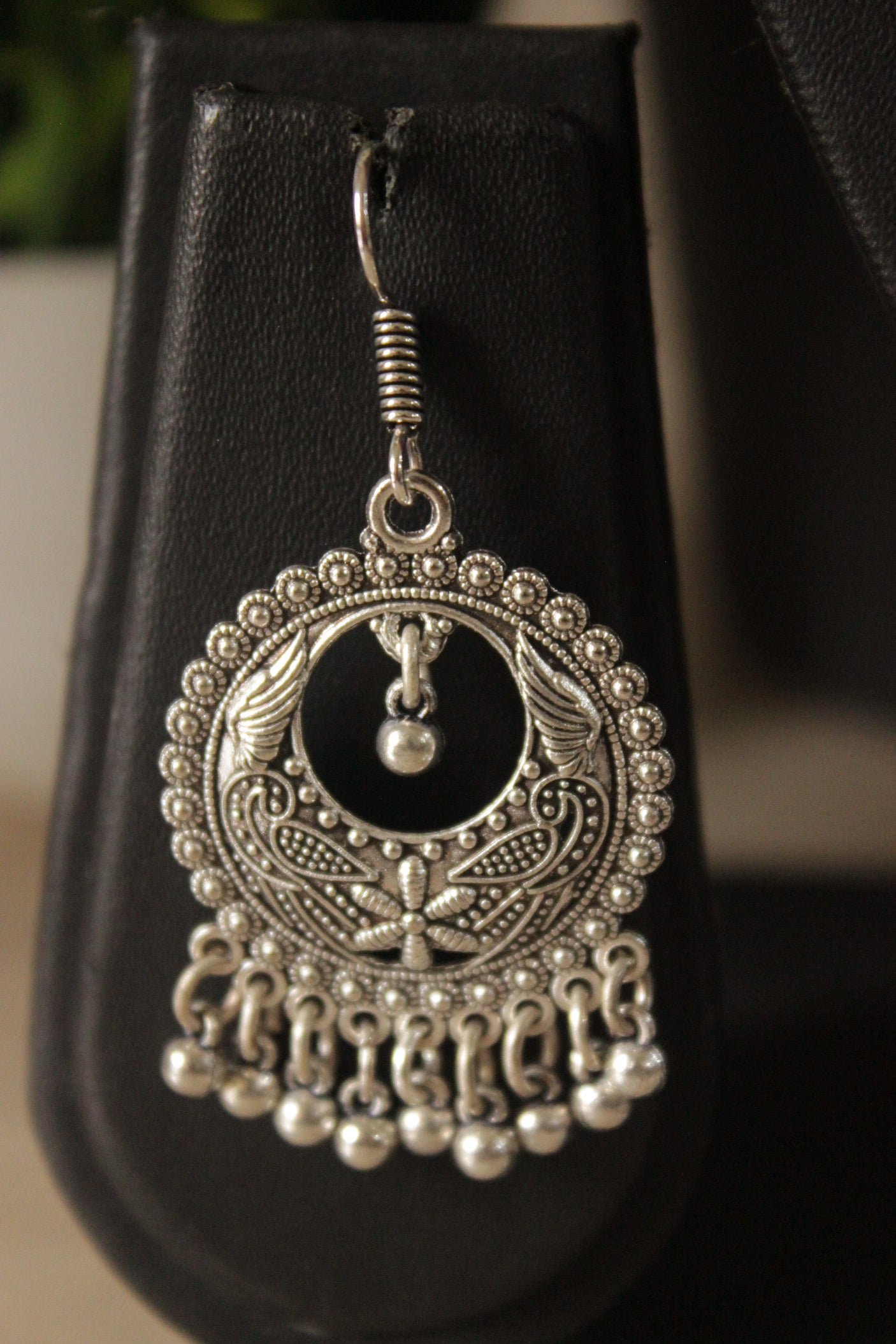 3 Layer Red Glass Beads Necklace Set with Metal Detailing