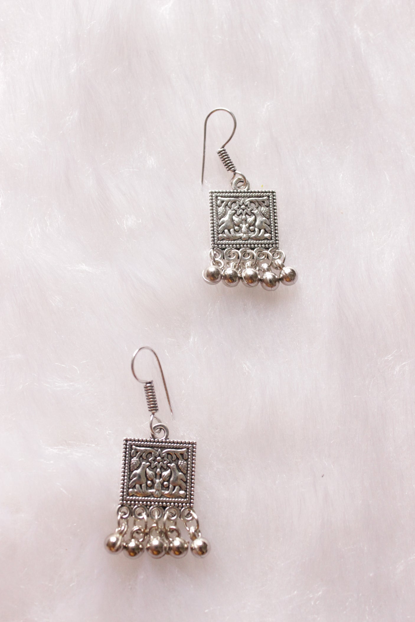 Red Glass Beads and Metal Beads Braided 5 Layer Necklace Set with Metal Charms