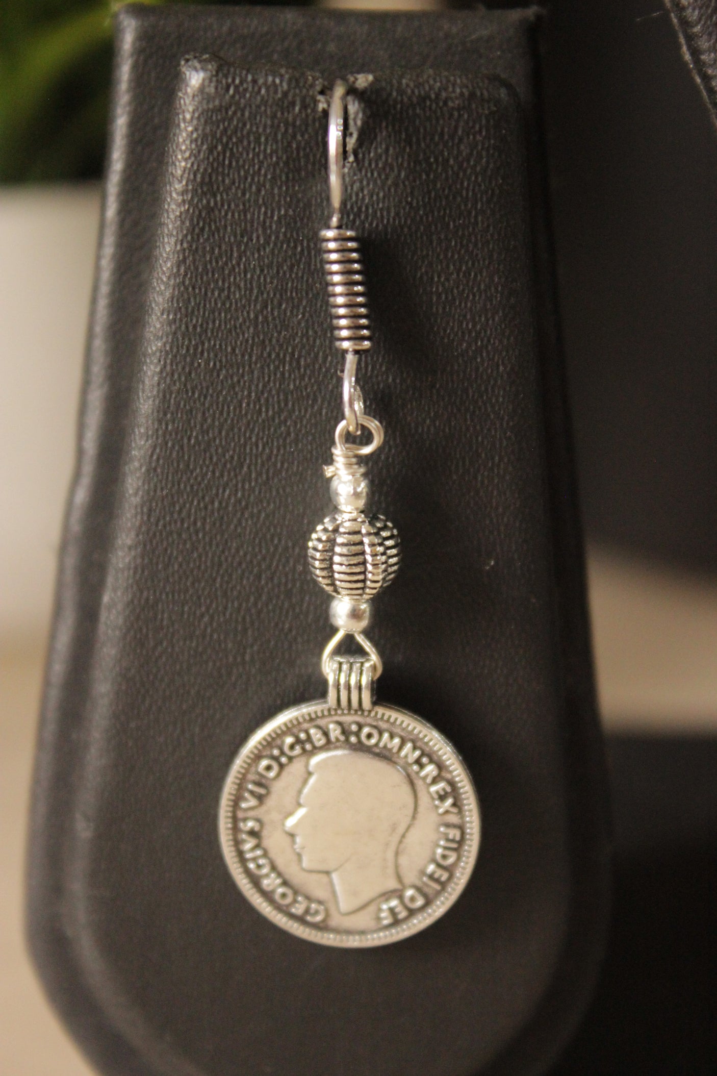 2 Layer Lemon Yellow Beads and Vintage Stamped Metal Coins Braided Necklace Set