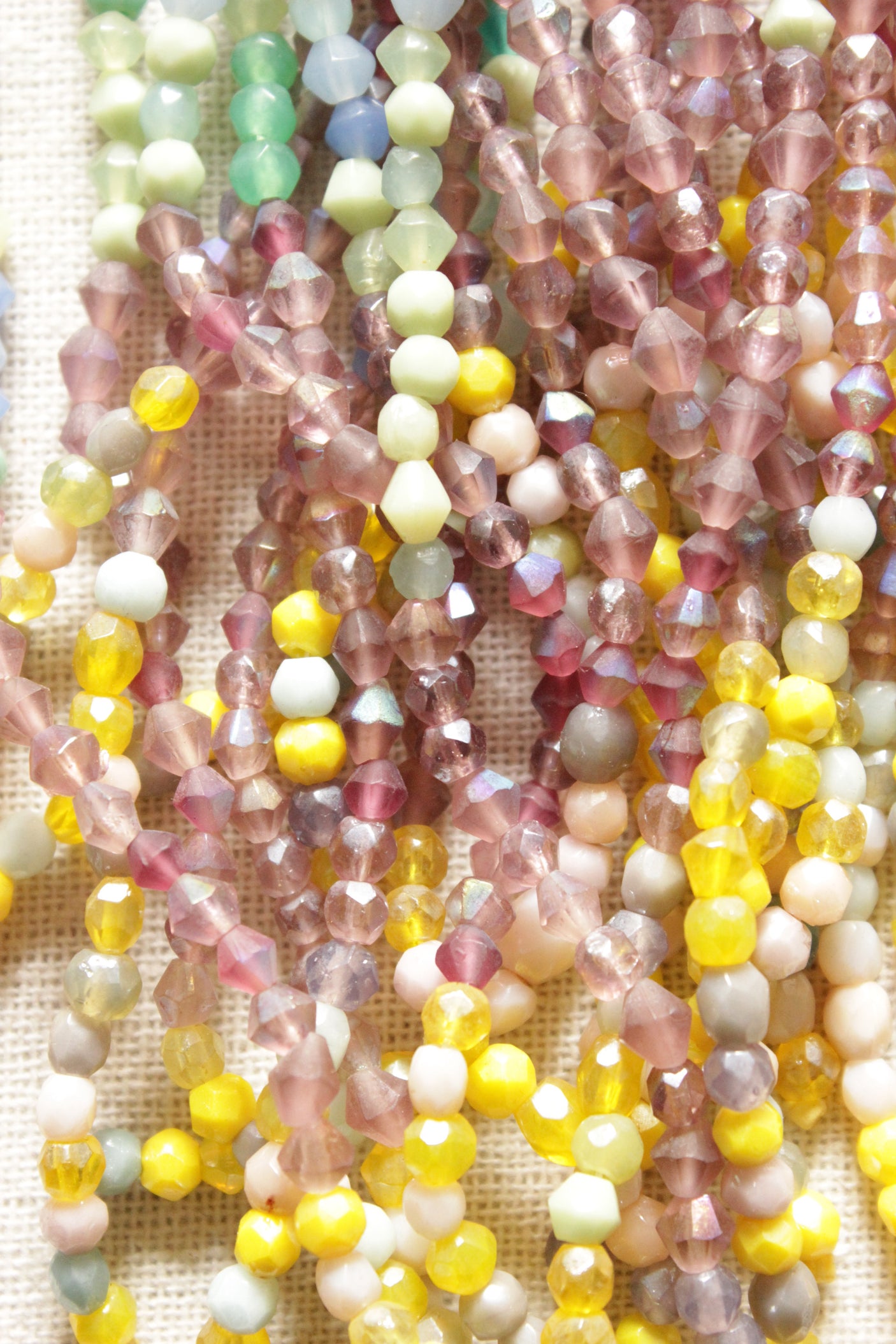 Multi-Color Beads Hand Braided Long Multi-Layer Choker Necklace