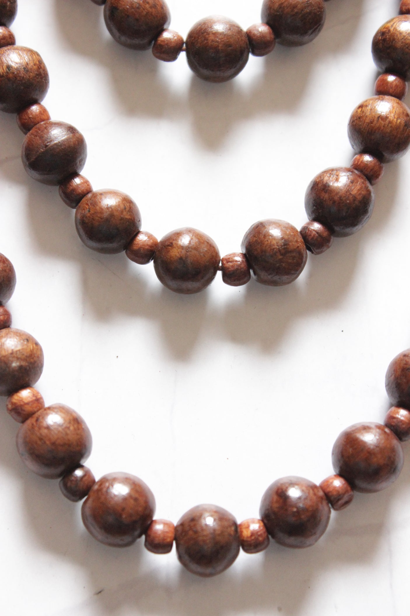 Wooden Beads 3-Layer Handmade Necklace