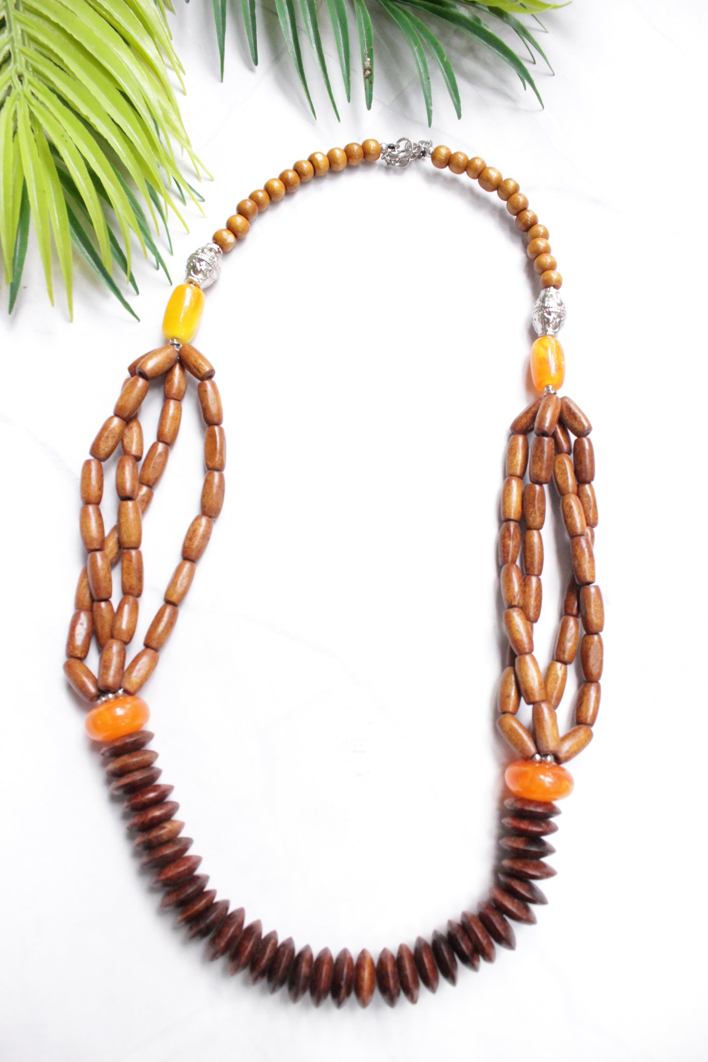 Wooden Beads Handmade Necklace Set