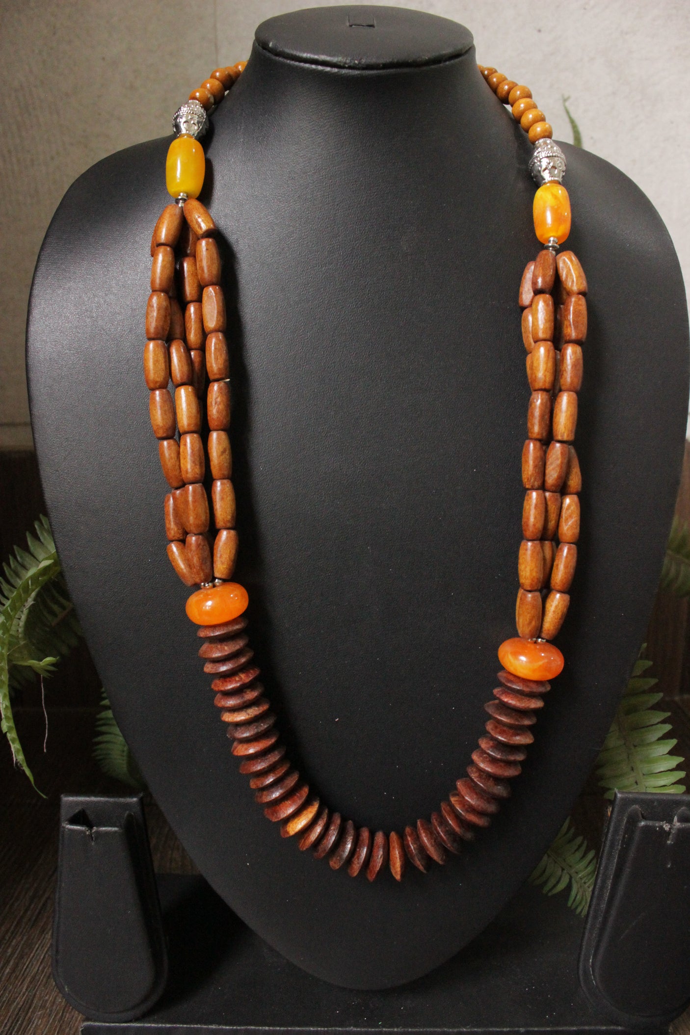 Wooden Beads Handmade Necklace Set