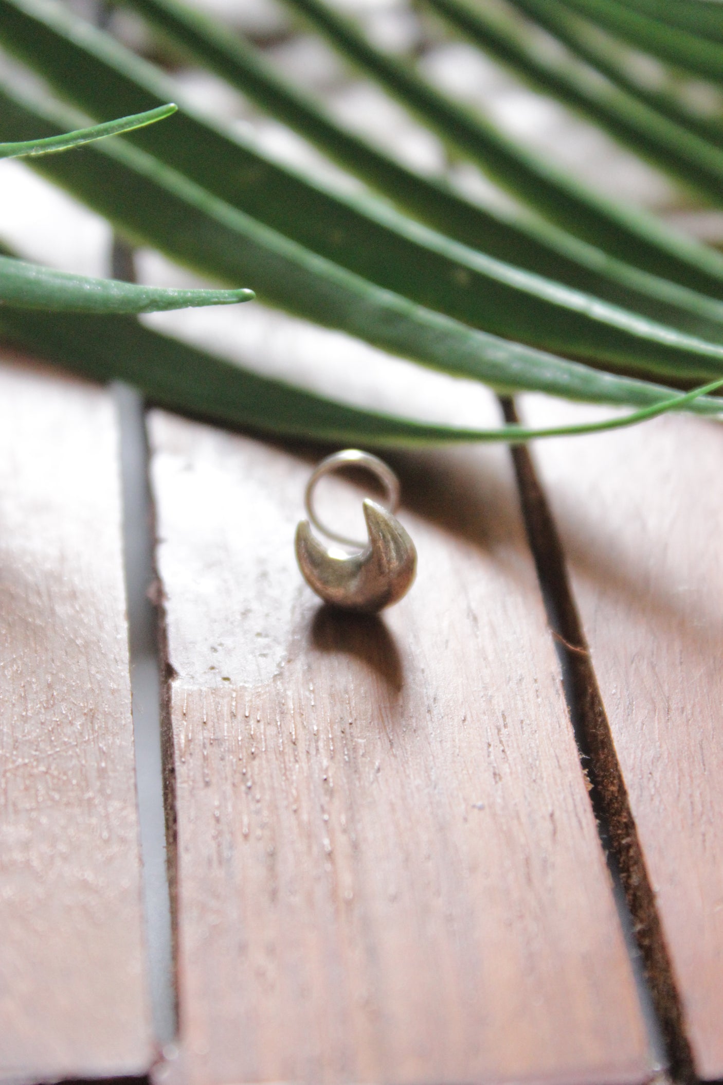 Crescent Moon Shape Silver Clip On Nosepin