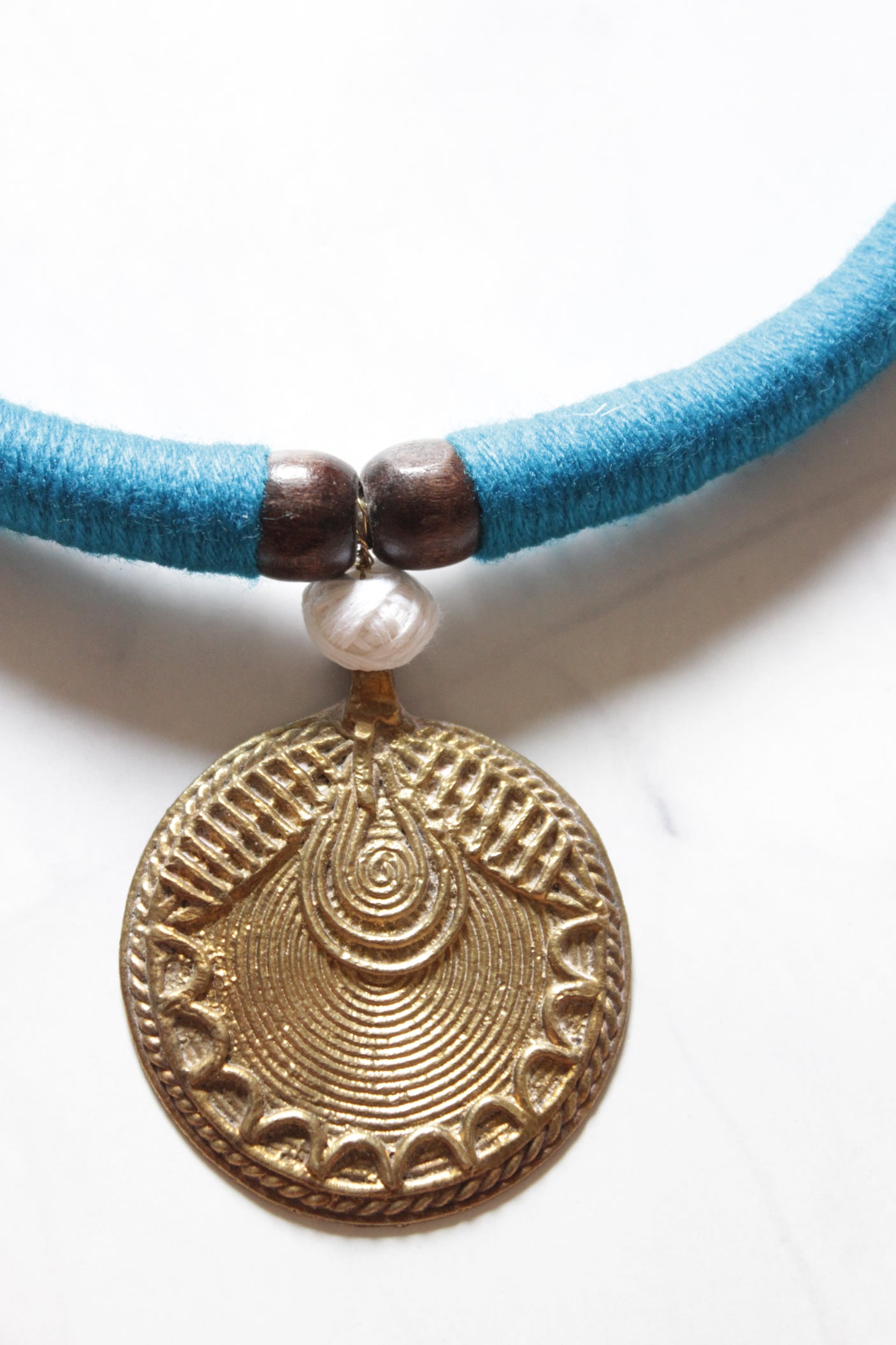 Bronze Finish Pendant Choker Necklace Set