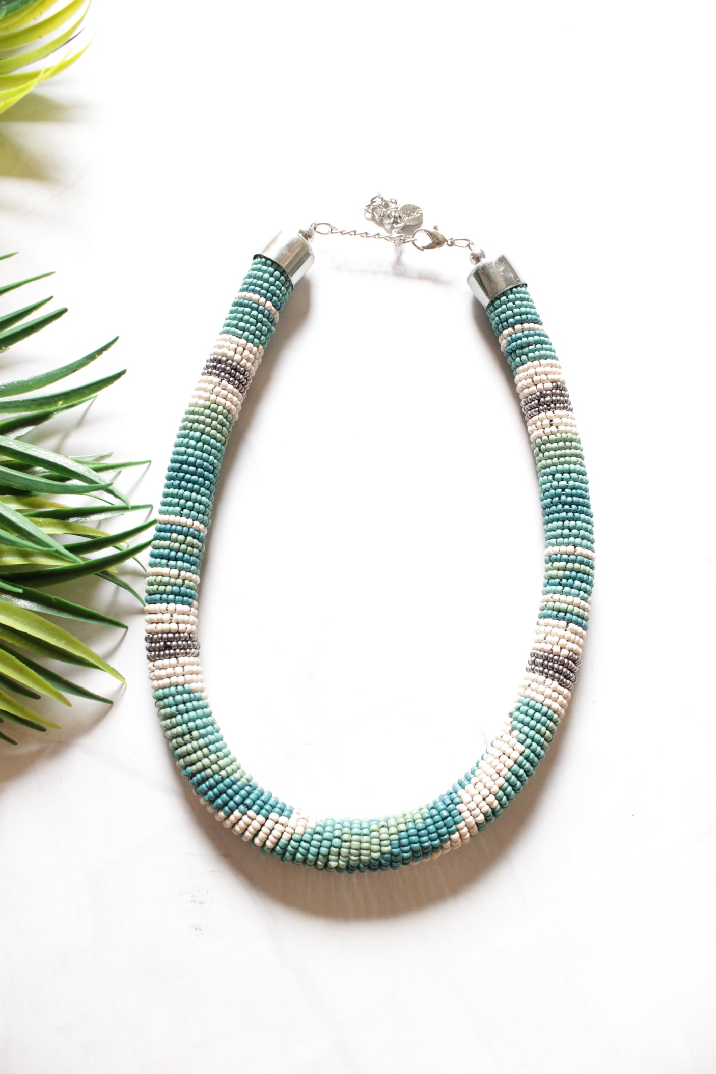 Multi-Color Earthy Beads Handmade Necklace