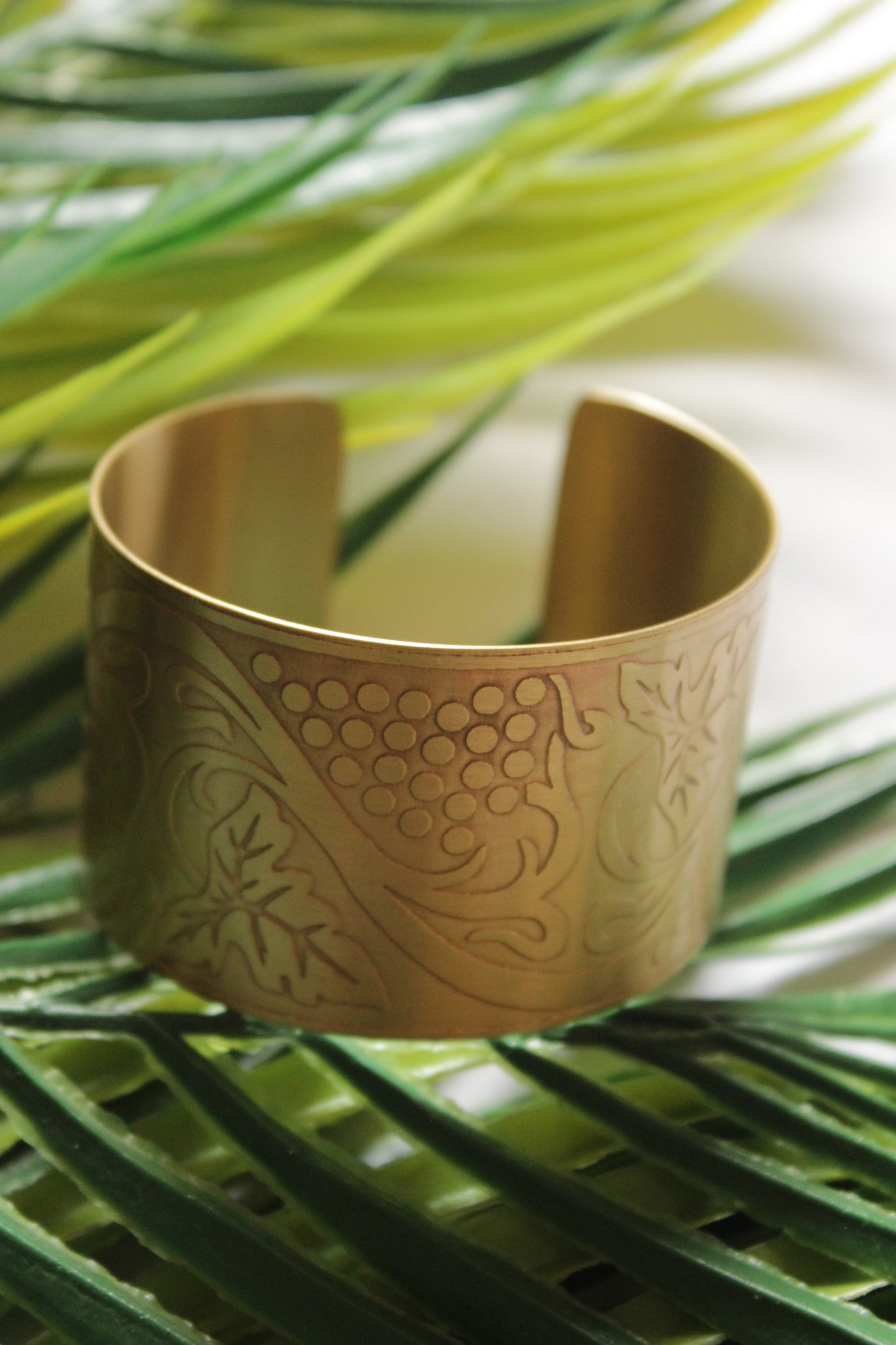 Adjustable Dull Gold Metal Bracelet