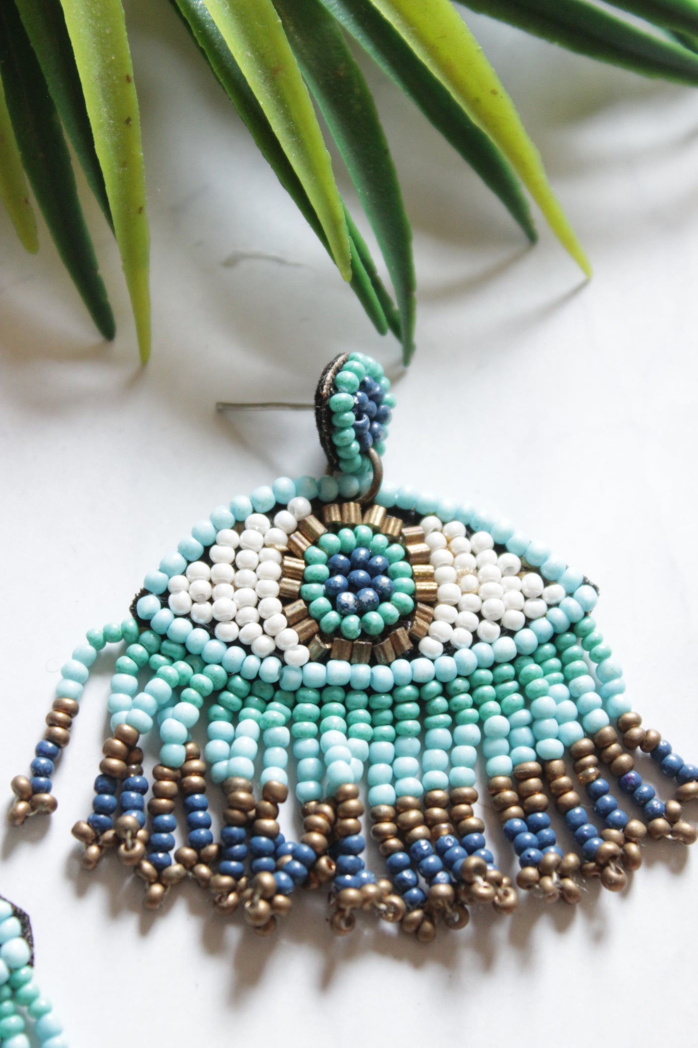 Handmade Vibrant Beaded Earrings