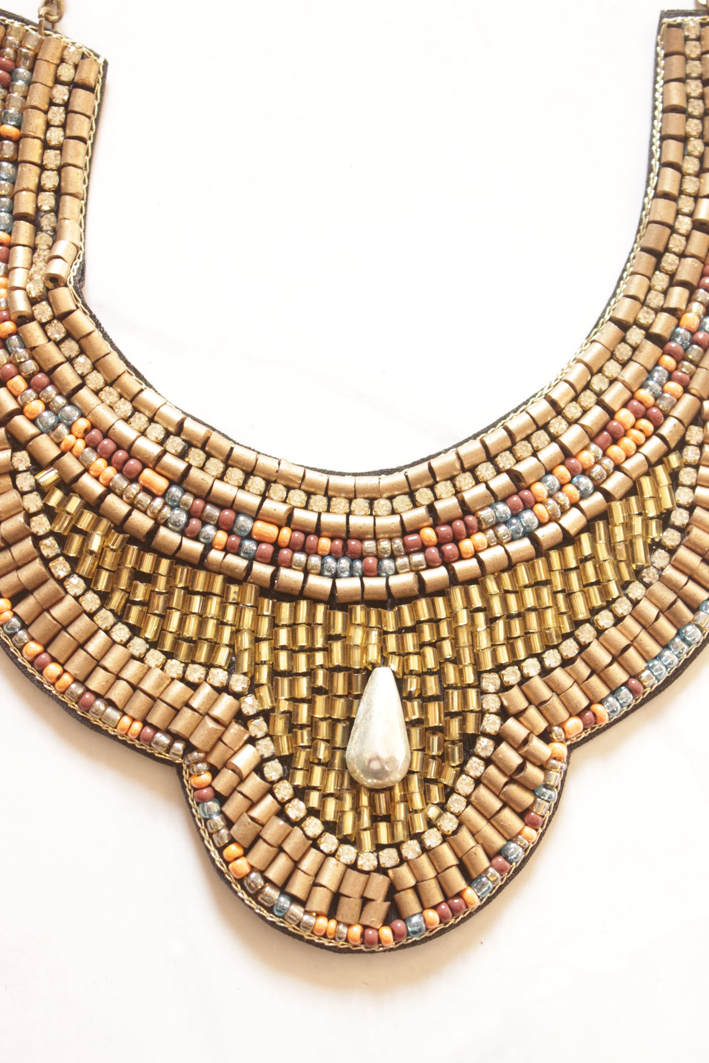 Golden Beads Handmade Beaded Necklace