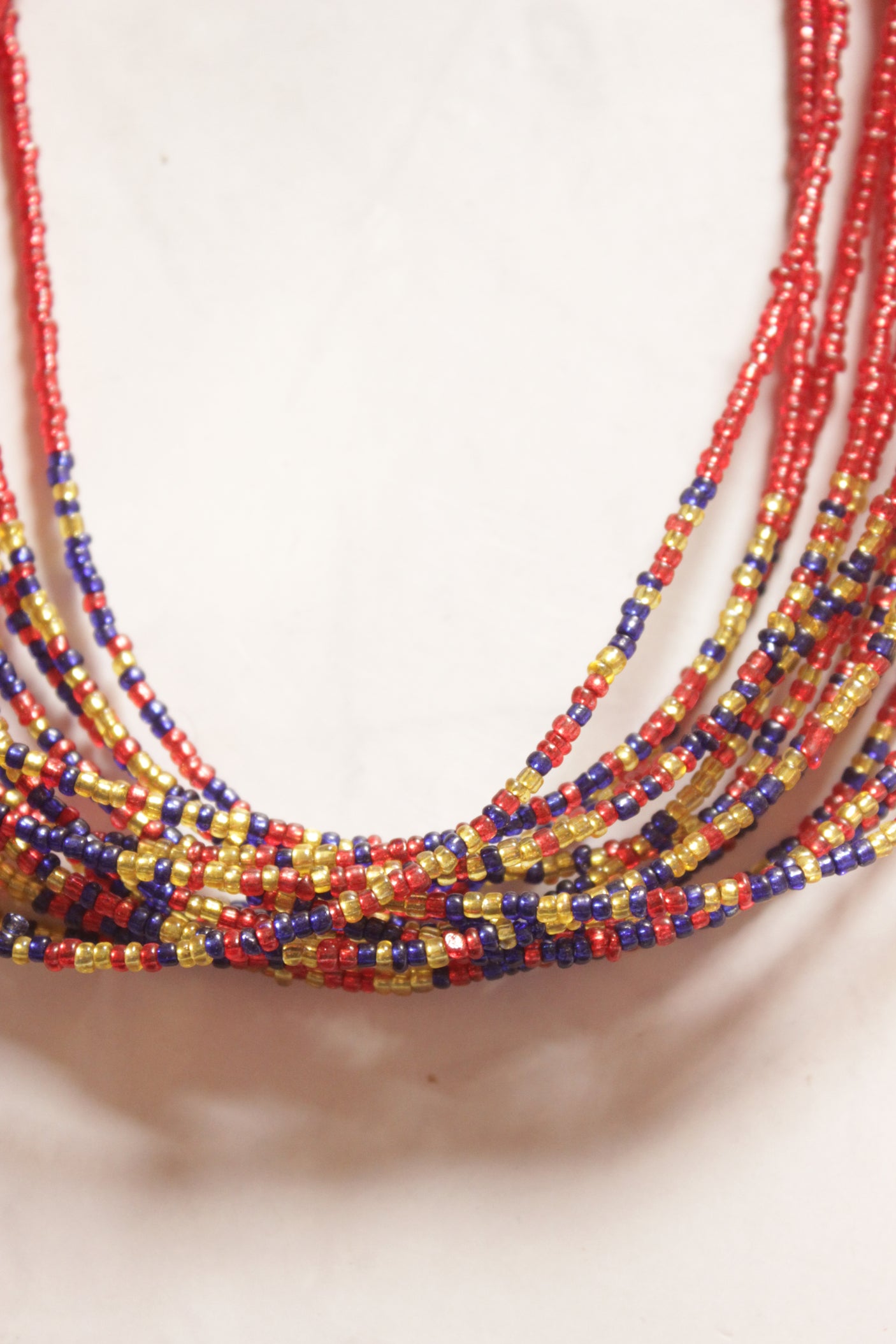 Multi-Color Glass Beads Handmade Boho Necklace