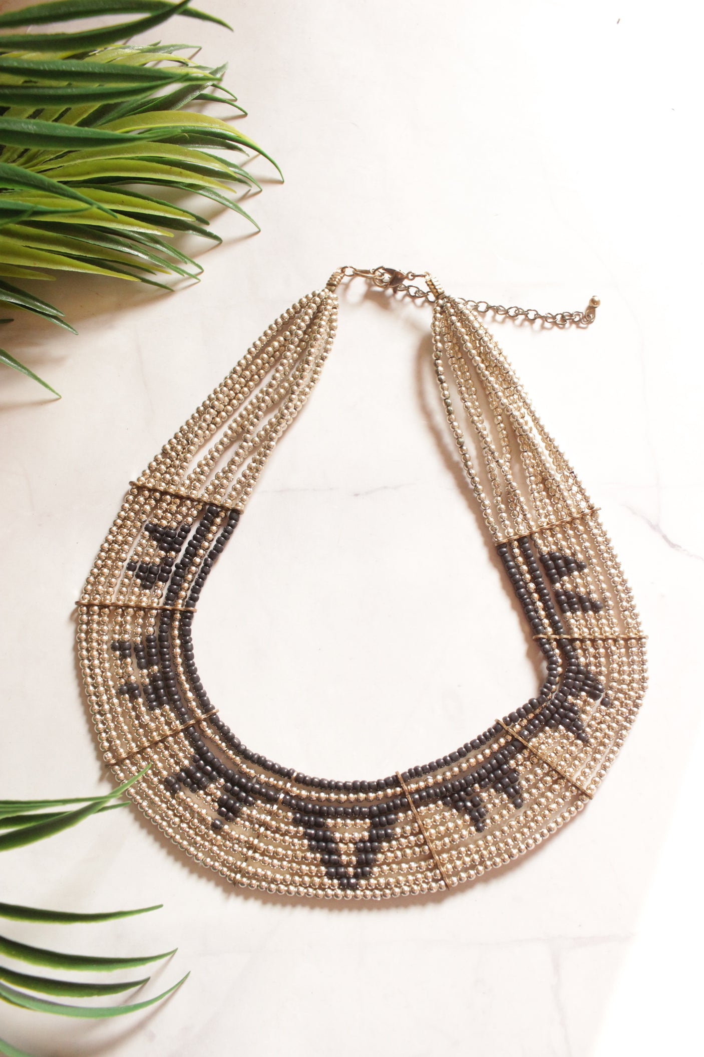 Beaded Multi-Layered Handmade Necklace
