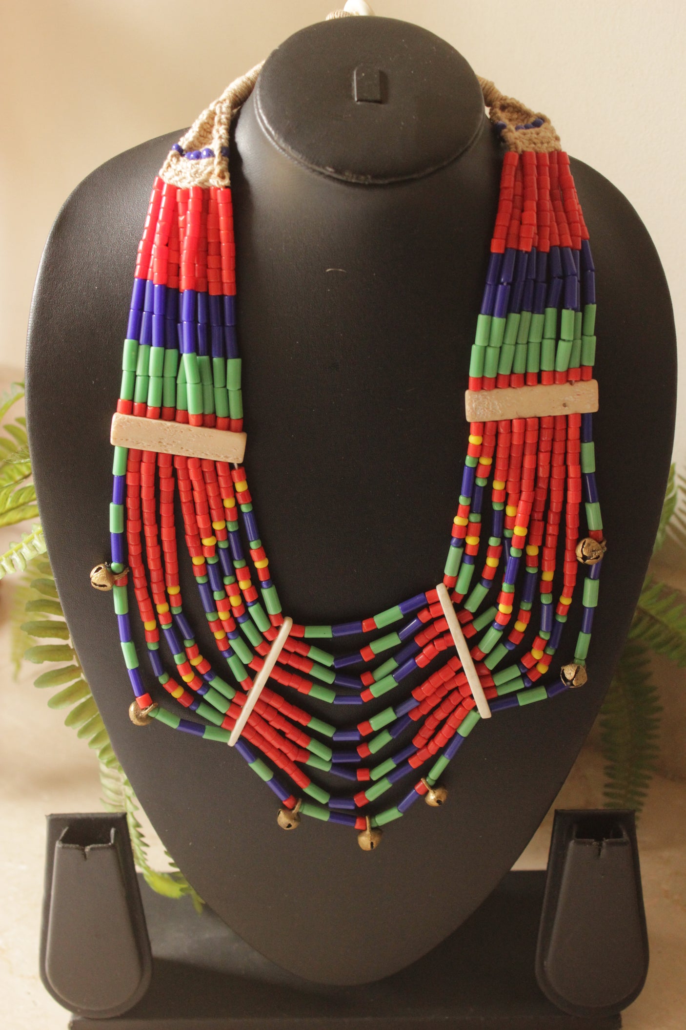 Multi-Color Long Resin Beads Elegant Necklace
