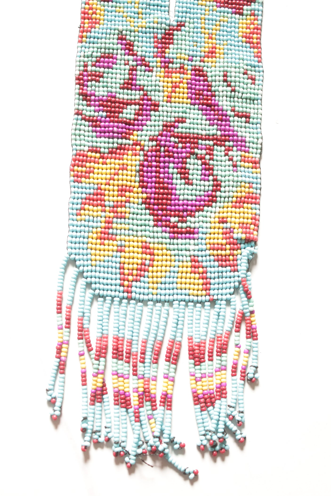 Blue Earthy Multi-Layer Hand Beaded Long Necklace Set