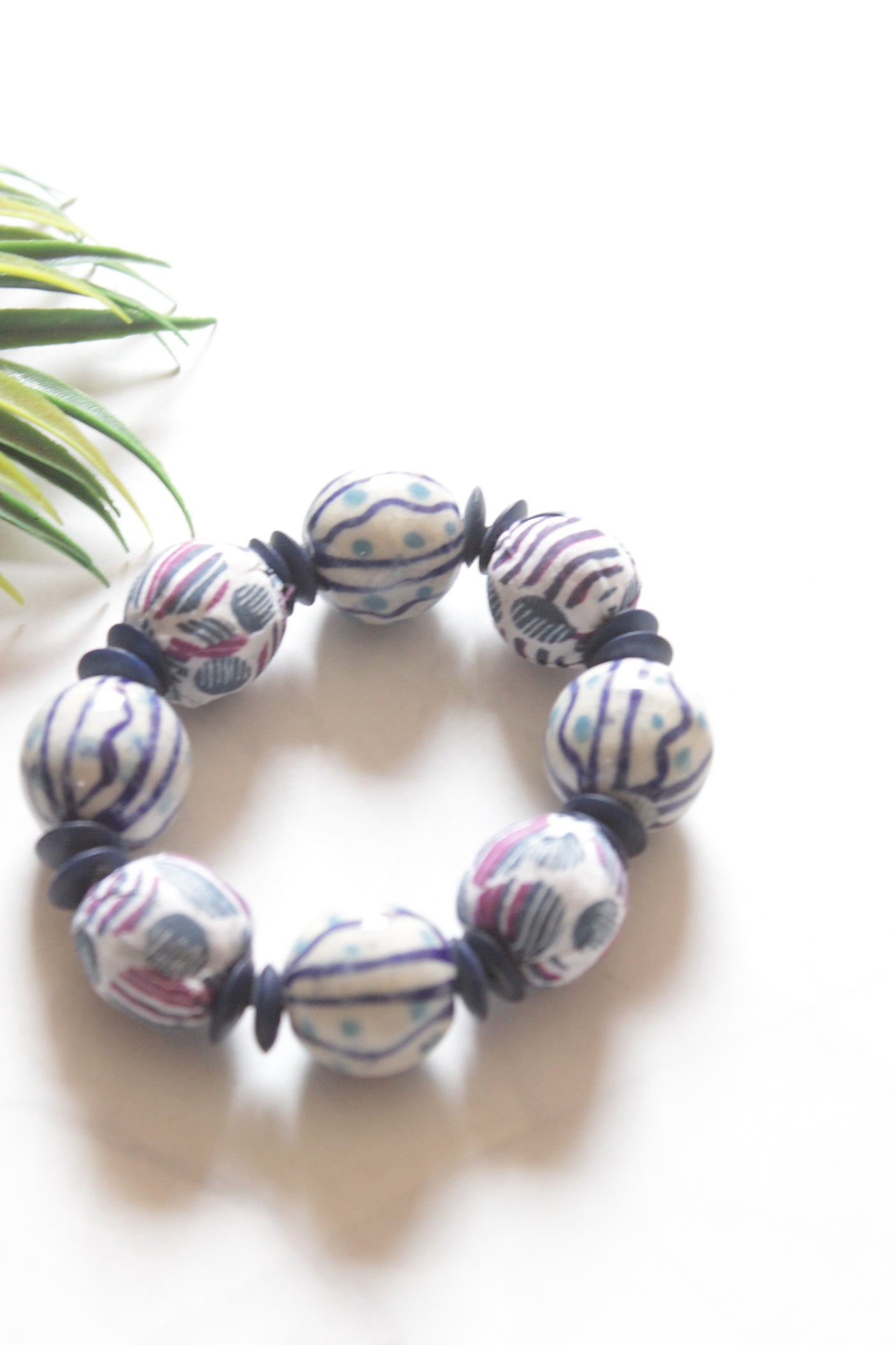 Fabric Beads Handmade Bracelet