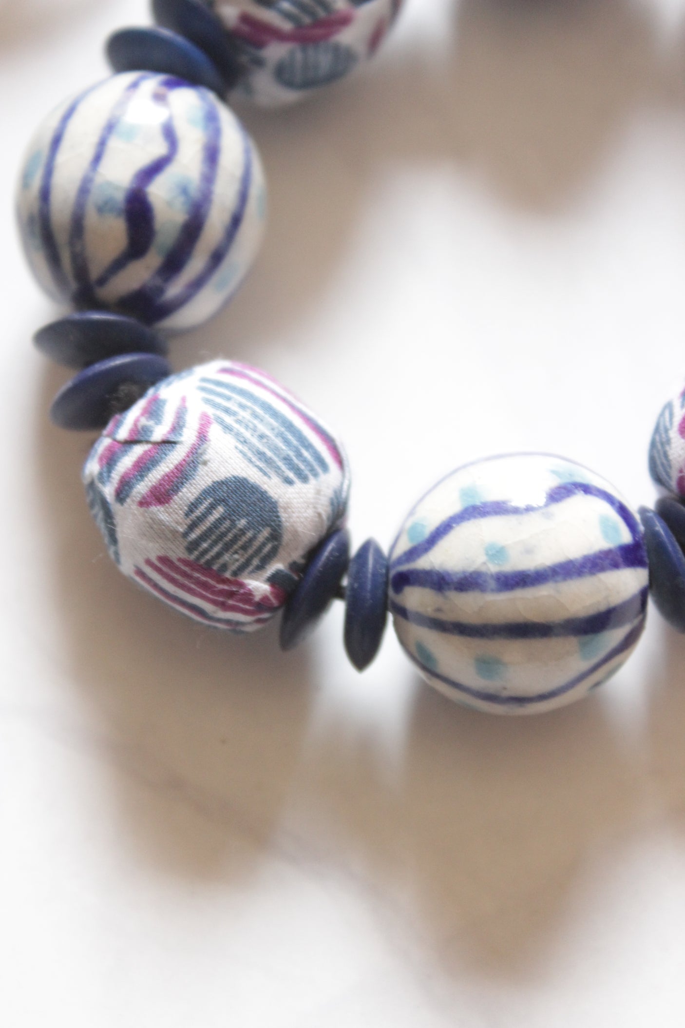 Fabric Beads Handmade Bracelet