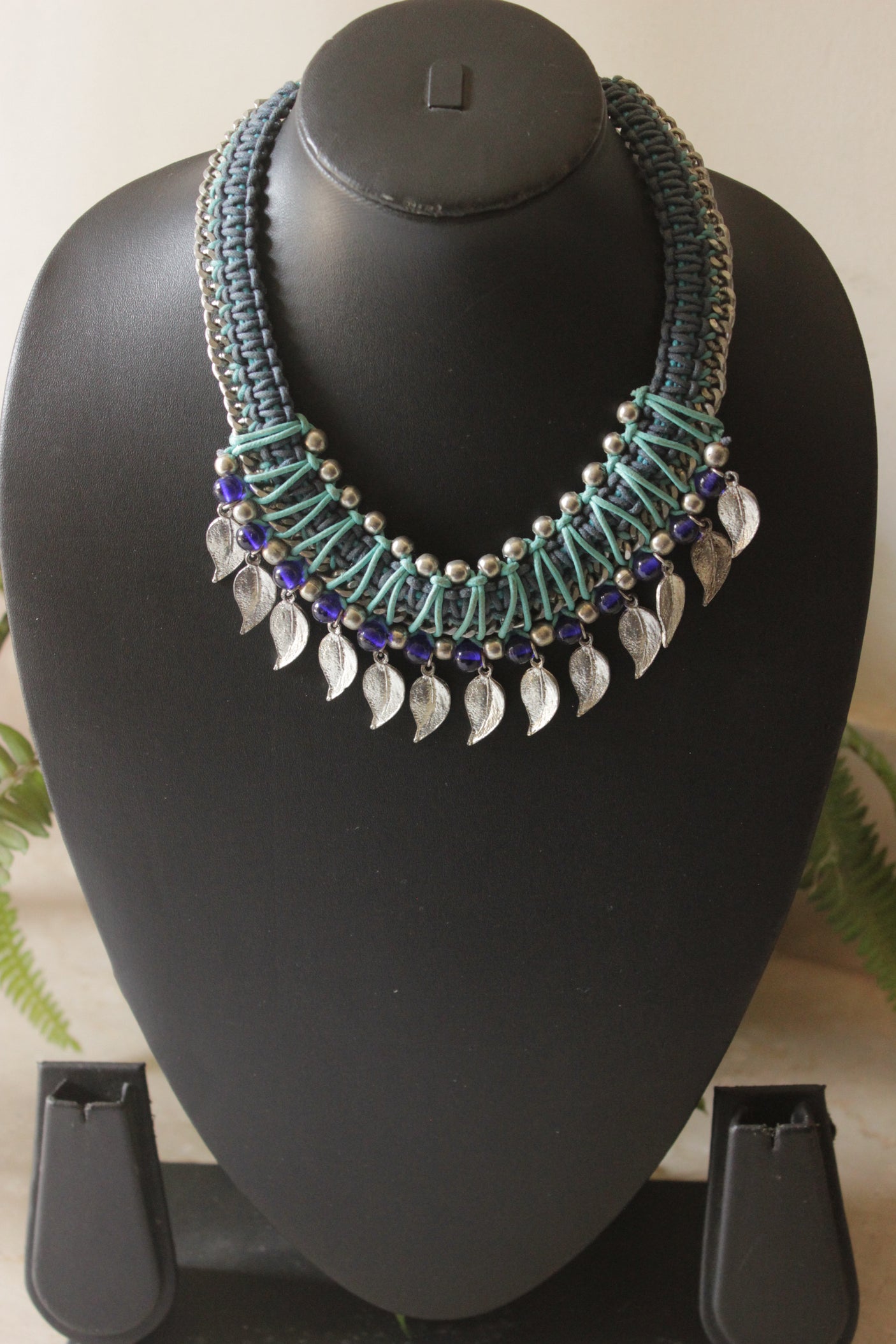 Rope Threads and Metal Charms Boho Necklace