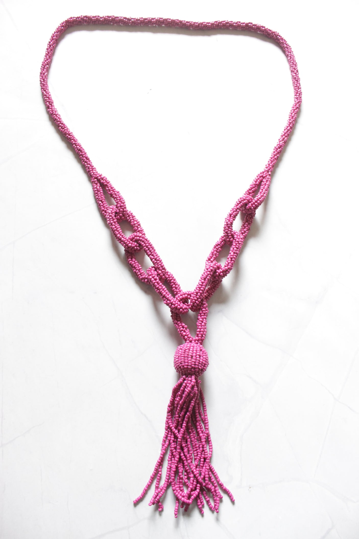 Pink Beads Handmade Necklace