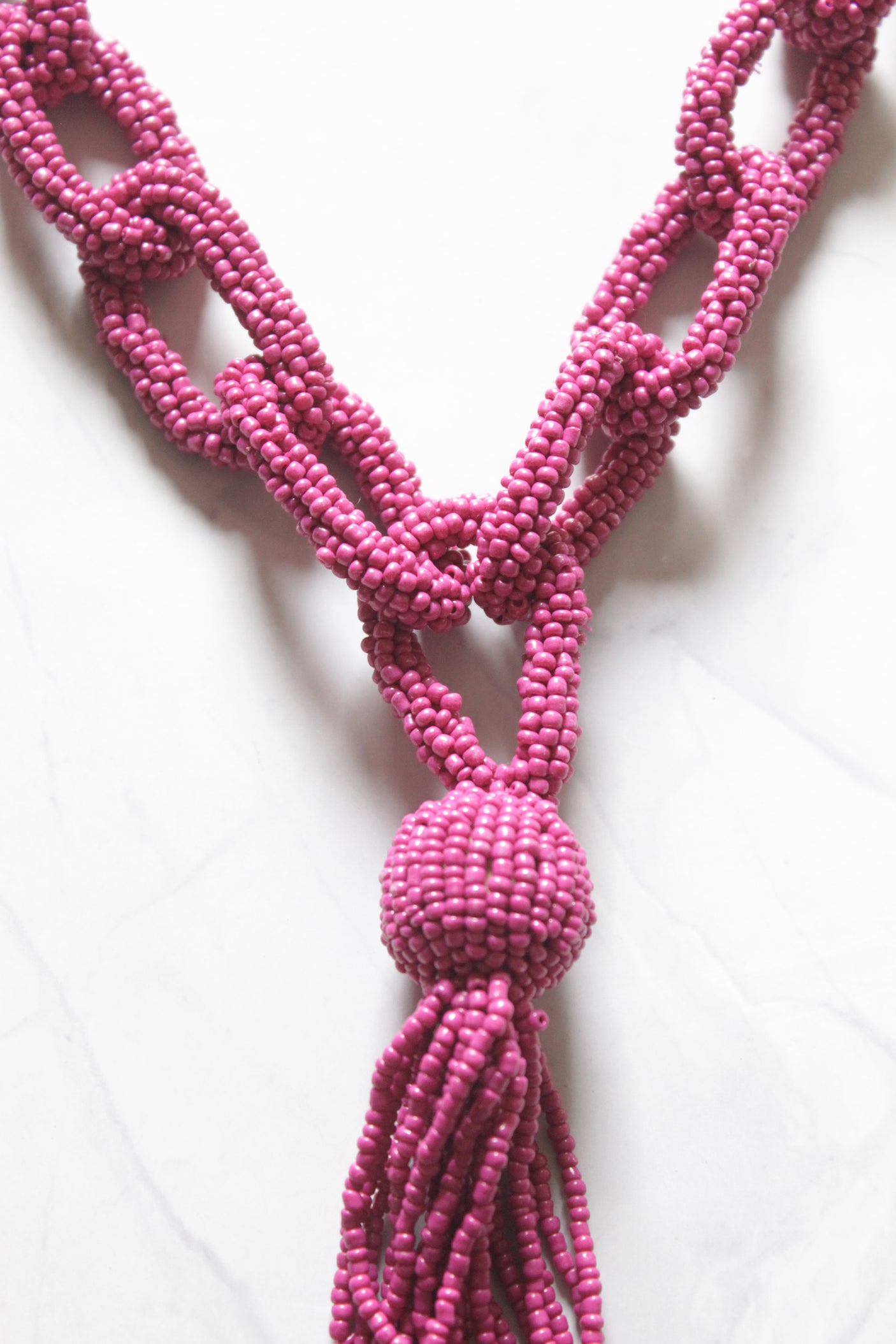 Pink Beads Handmade Necklace