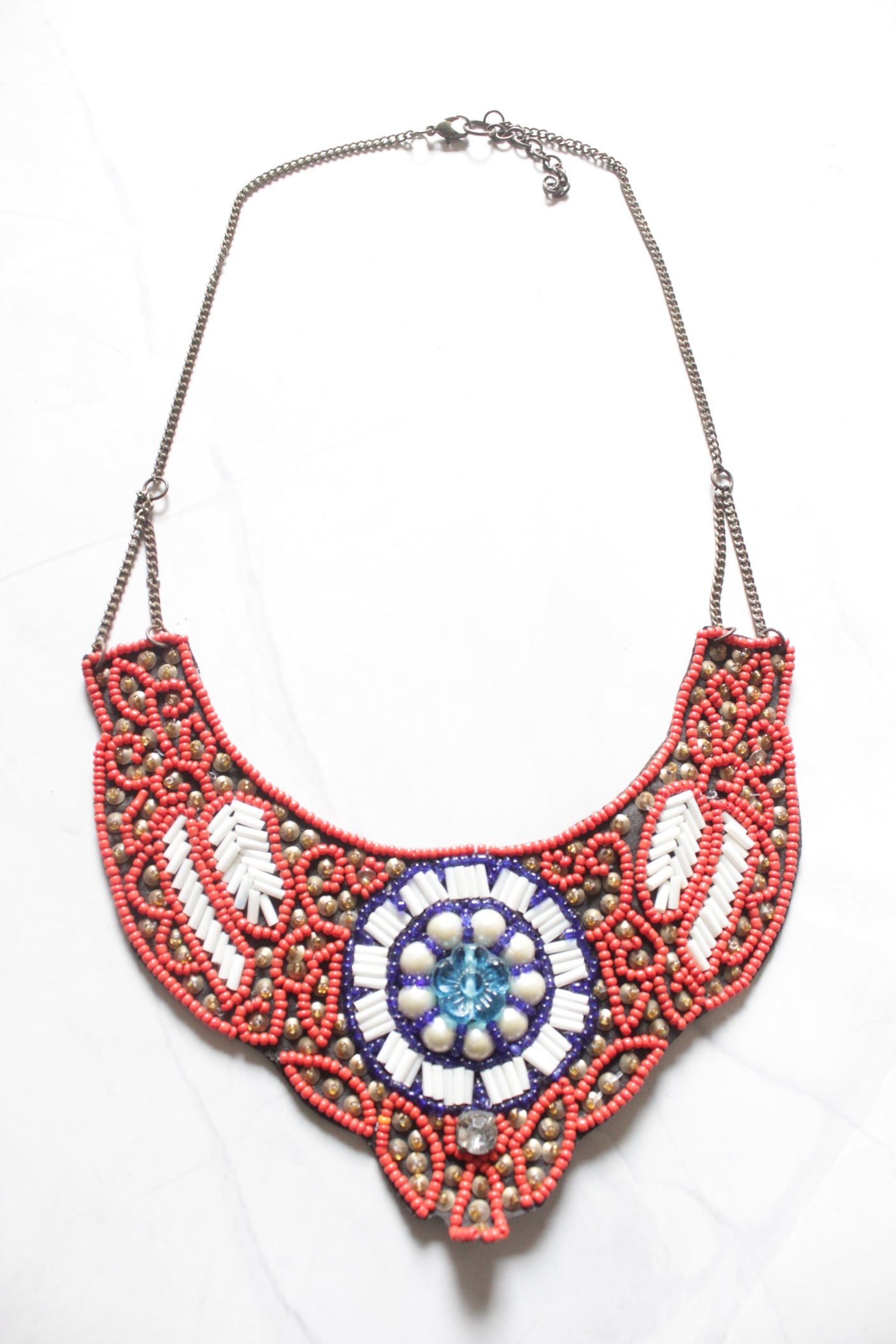 Multi-Color Beaded Necklace