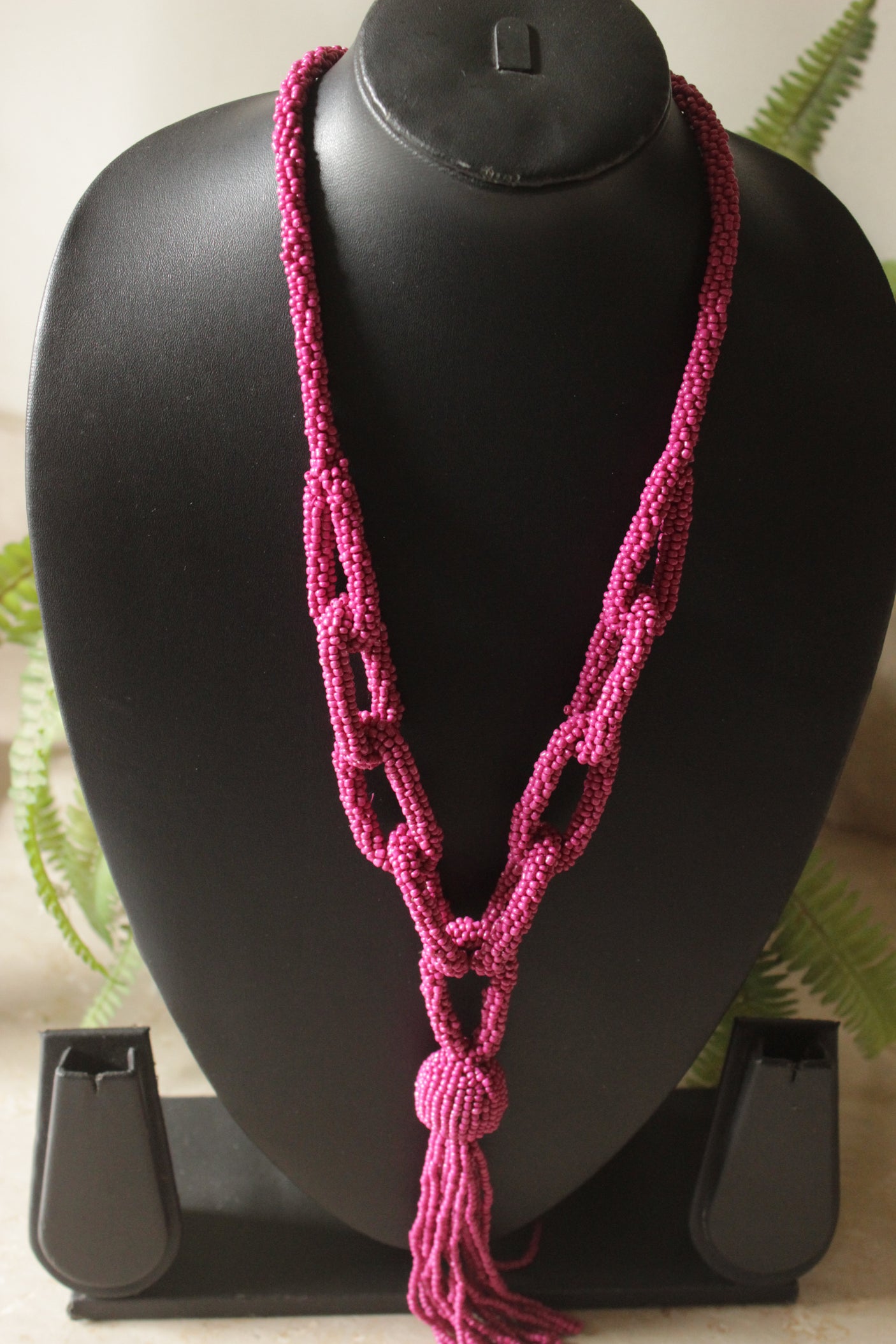 Pink Beads Handmade Necklace