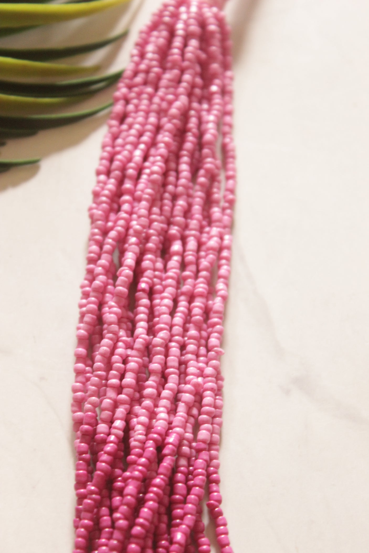 Multi-Layer Pink Beads Handmade Beaded Necklace