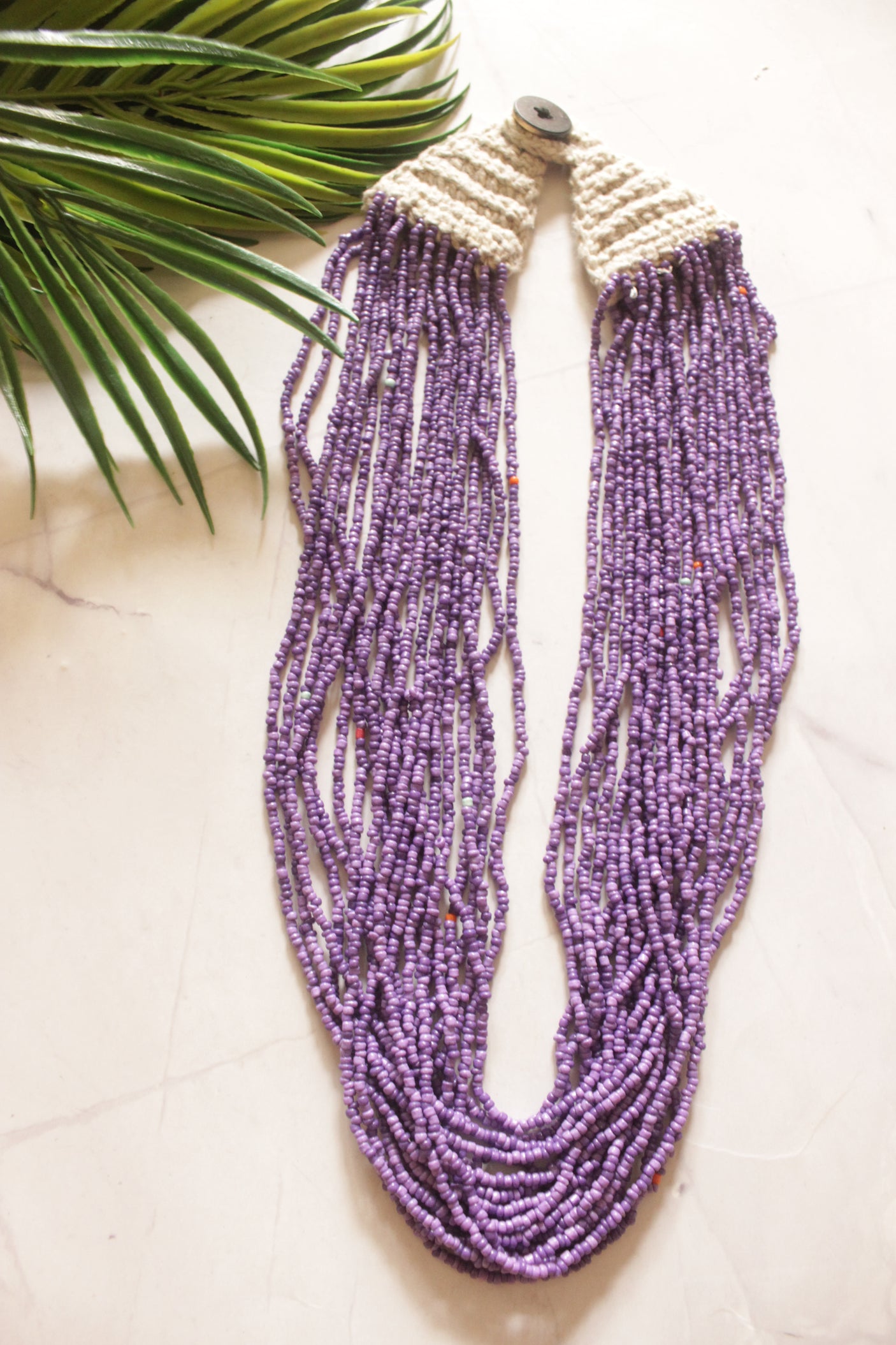 Multi-Layer Beads Hand Braided Boho Necklace