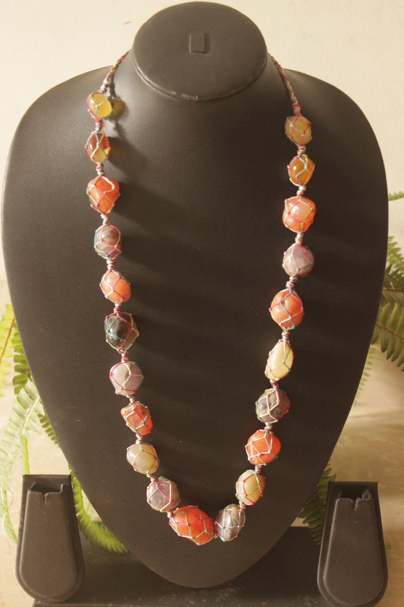 Multi-Color Gemstones Necklace