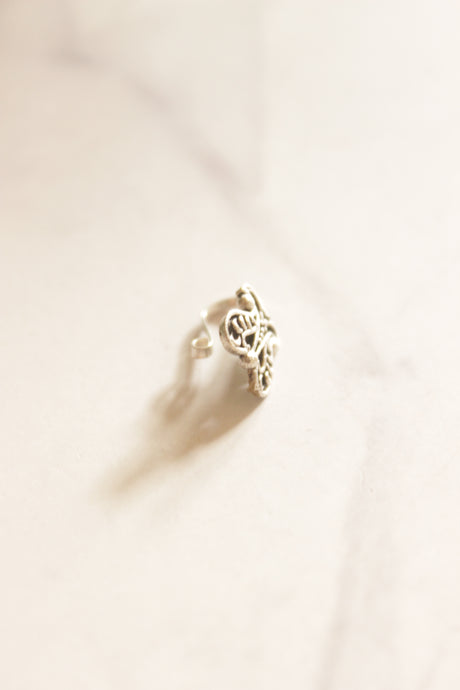 Oxidised Silver Finish Clip On Nosepin