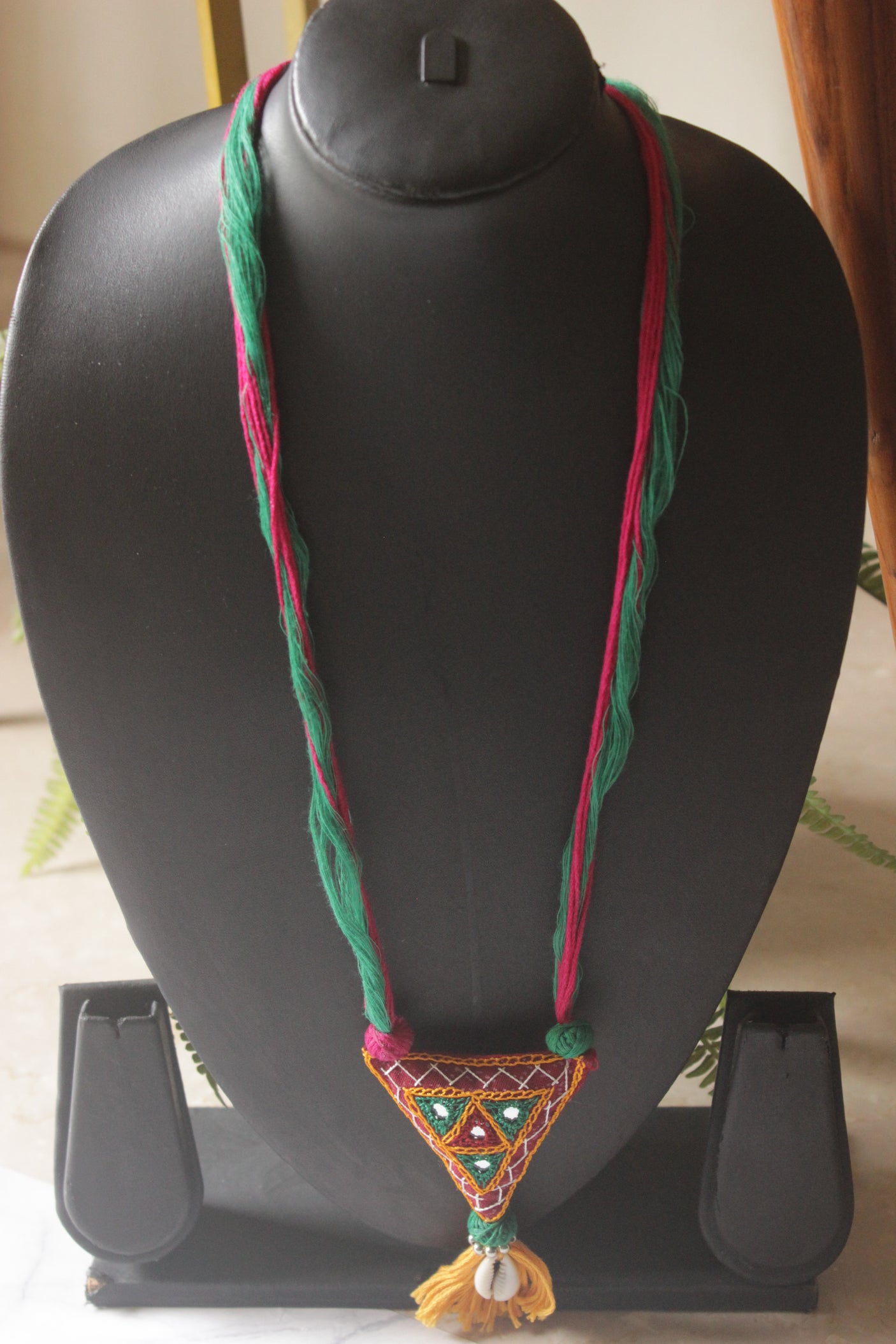 Multi-Color Hand Embroidered Kantha Necklace
