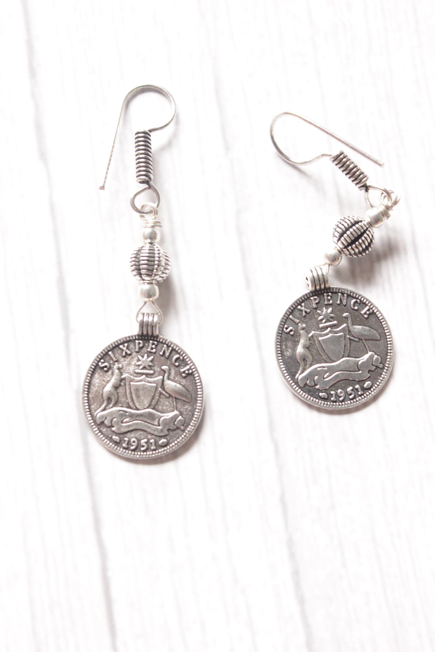 2 Layer Lime Green Beads and Vintage Stamped Metal Coins Braided Necklace Set