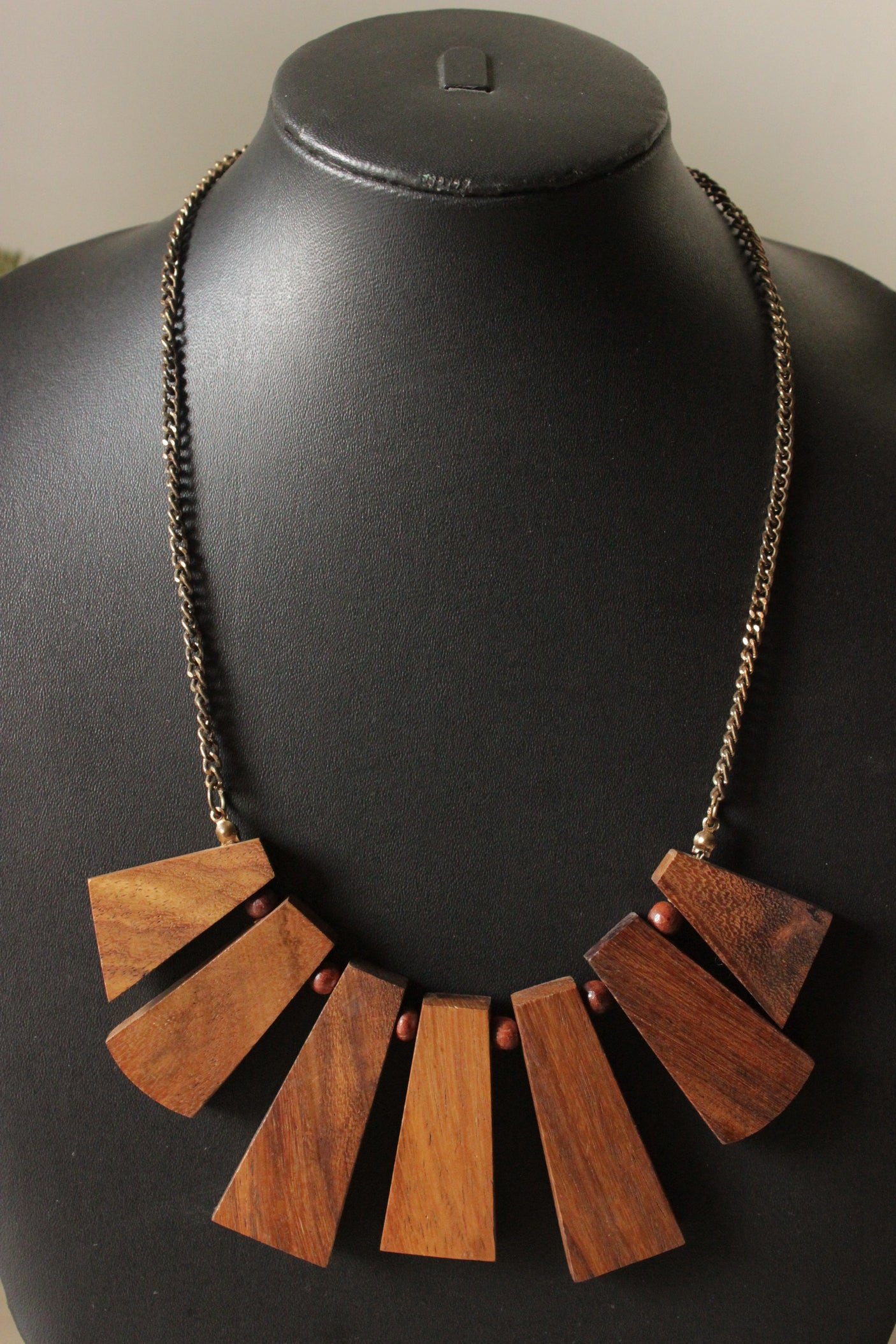 Wooden Charms Handmade Chain Necklace
