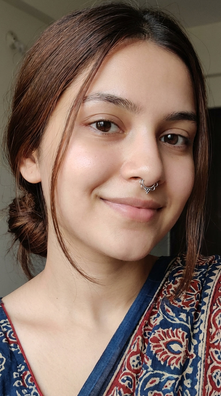 Two Oxidised Silver Septum Nosepins