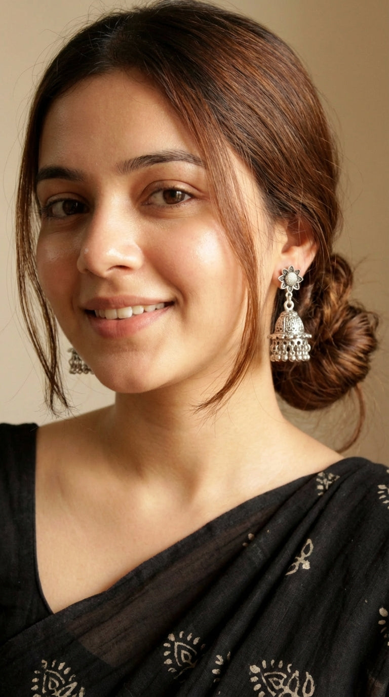Premium Handmade Flower Jhumka Earrings
