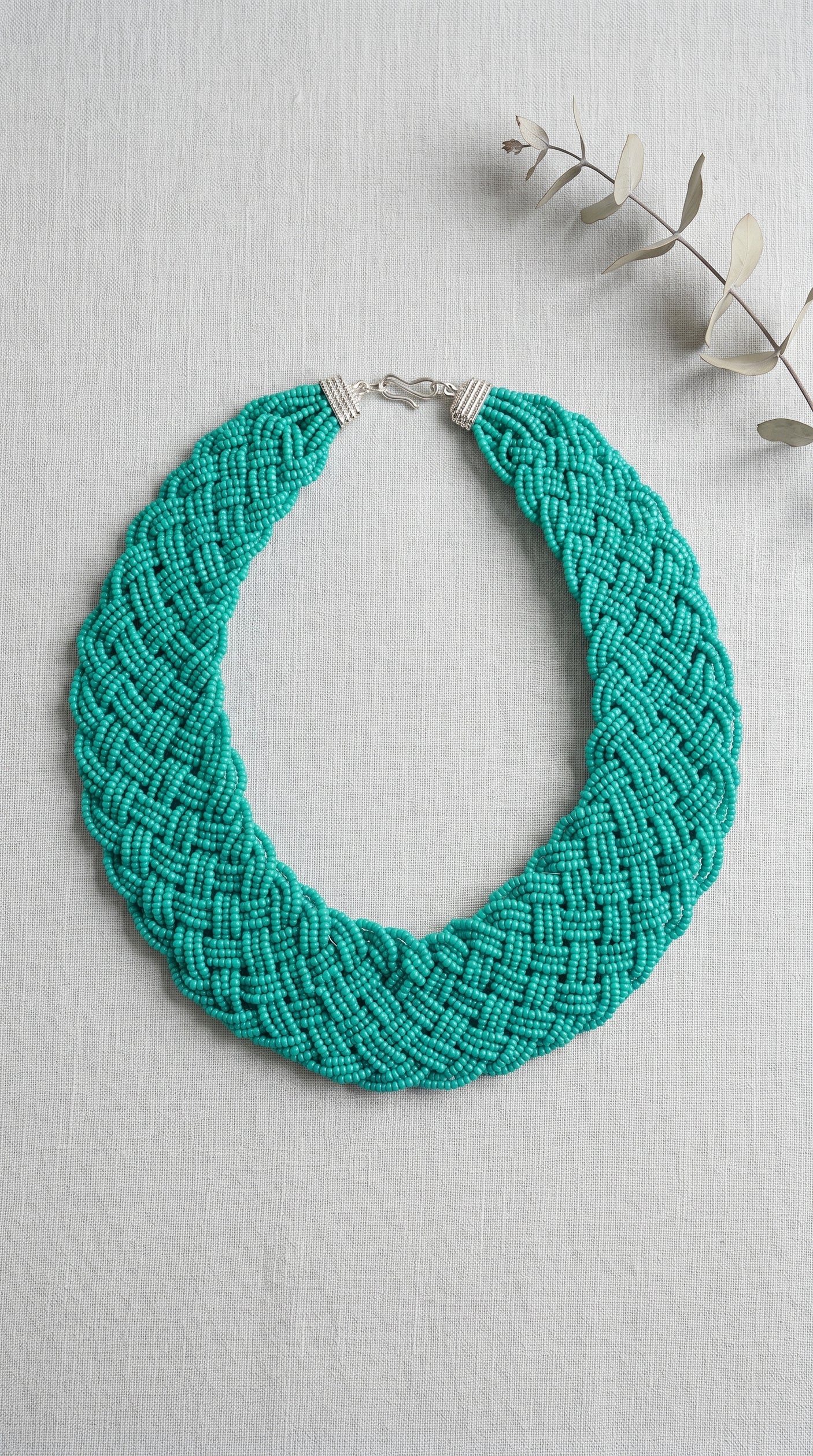 Turquoise Beads Handmade Beaded Necklace