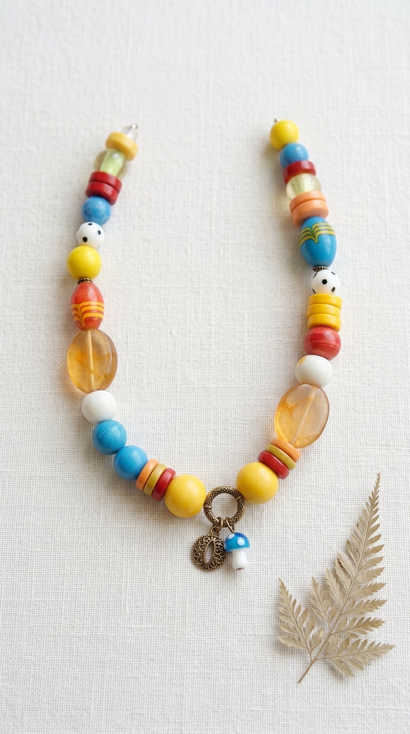 Vibrant Multi-Color Beads Boho Necklace