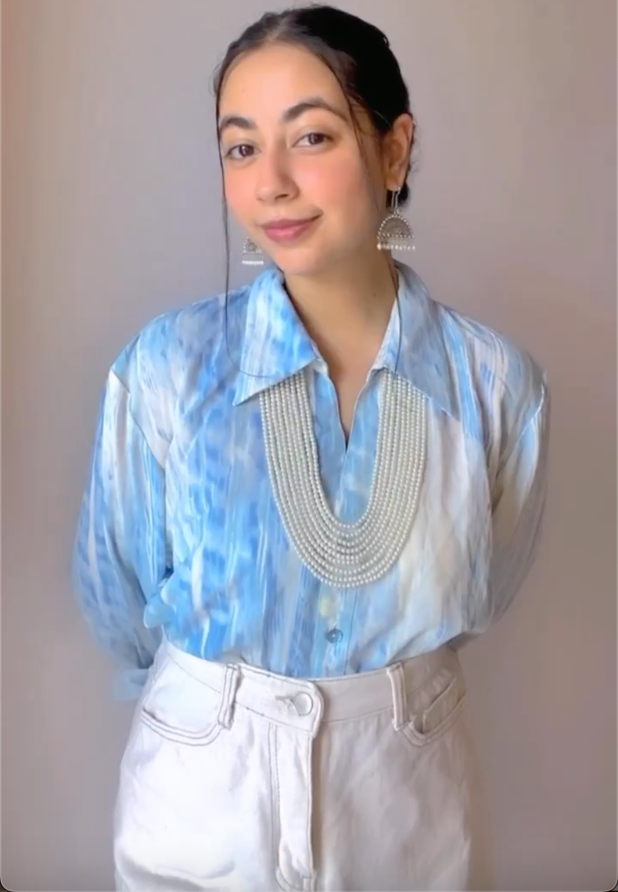 Multi layered White Pearl Beaded Necklace Set