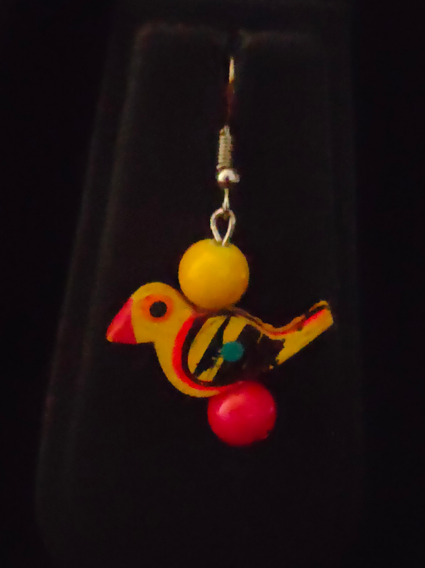 3 Layer Fabric Beads Hand-Painted Necklace Set