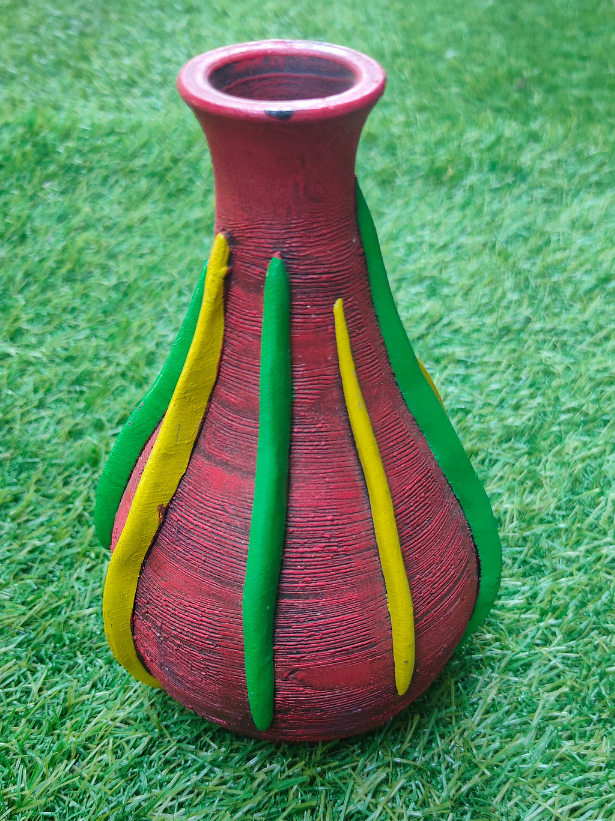Earthy Red Handcrafted Traditional Terracotta Clay Pot