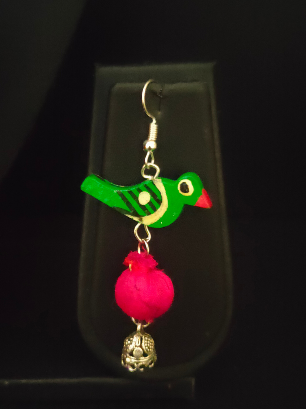 3 Layer Fabric Beads Hand-Painted Necklace Set