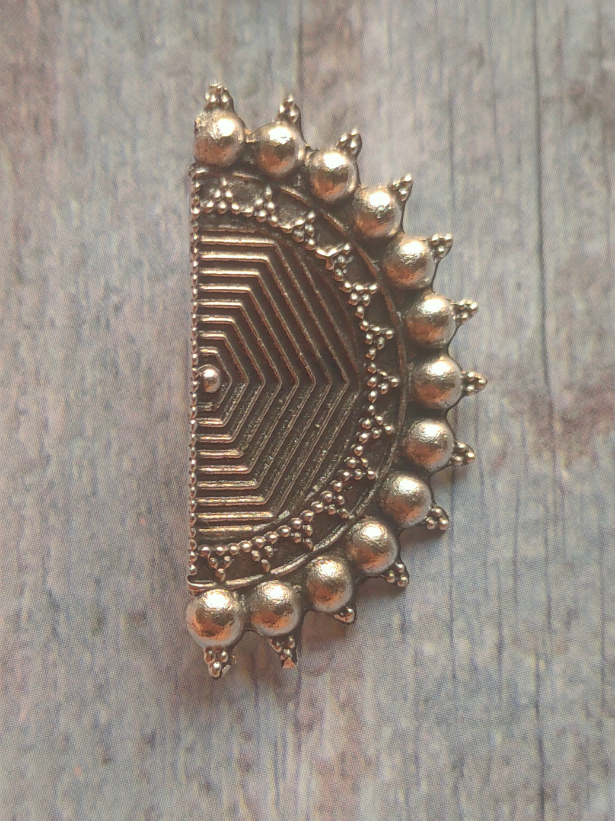 Half Moon Metal Stud Earrings