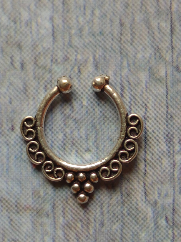 Set of Three Oxidised Silver Septum Nosepins